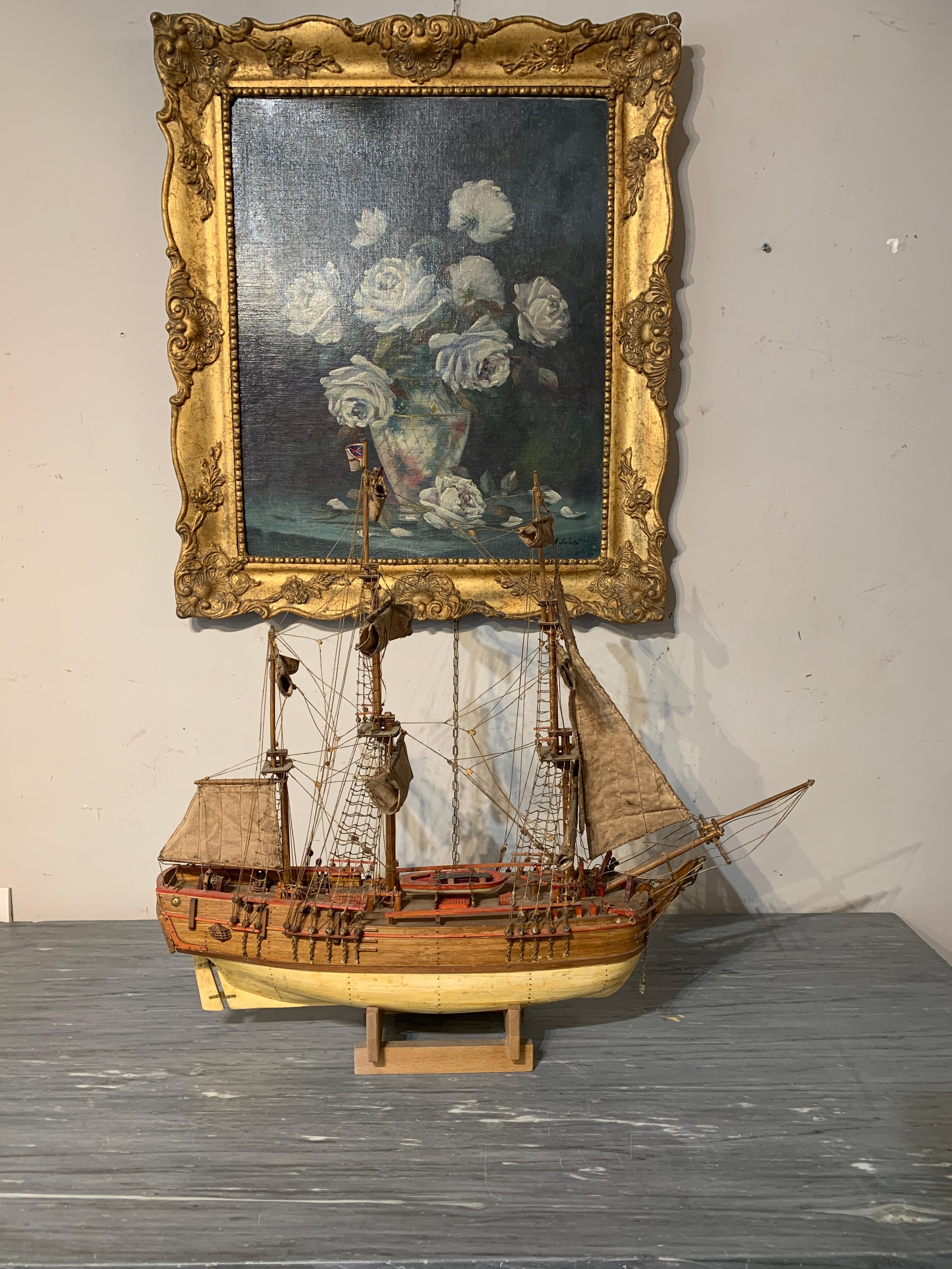 EARLY 20th CENTURY SAILING SHIP MODEL For Sale 4