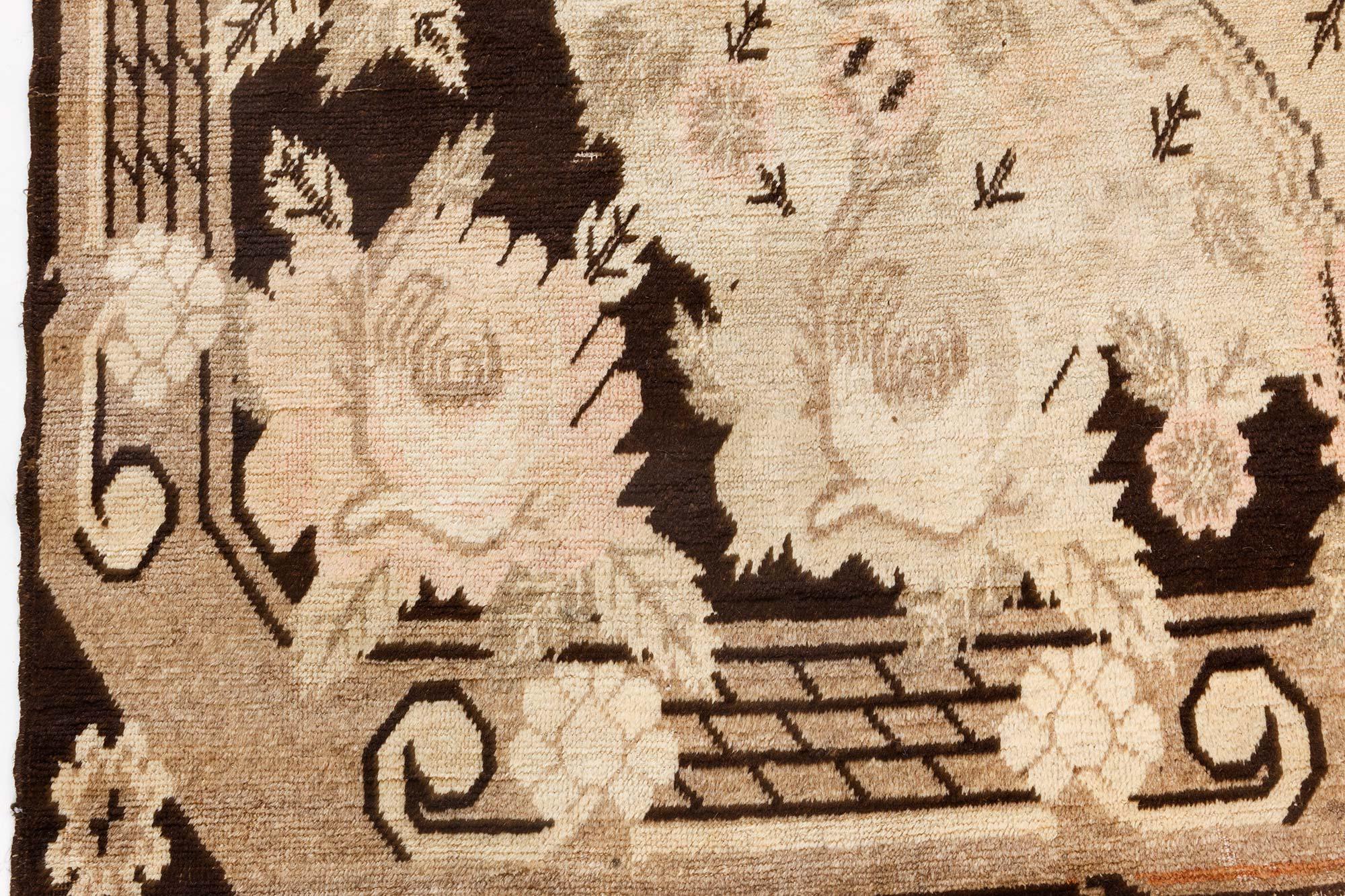 Hand-Knotted Doris Leslie Blau Early 20th Century Samarkand 'Khotan' Carpet For Sale