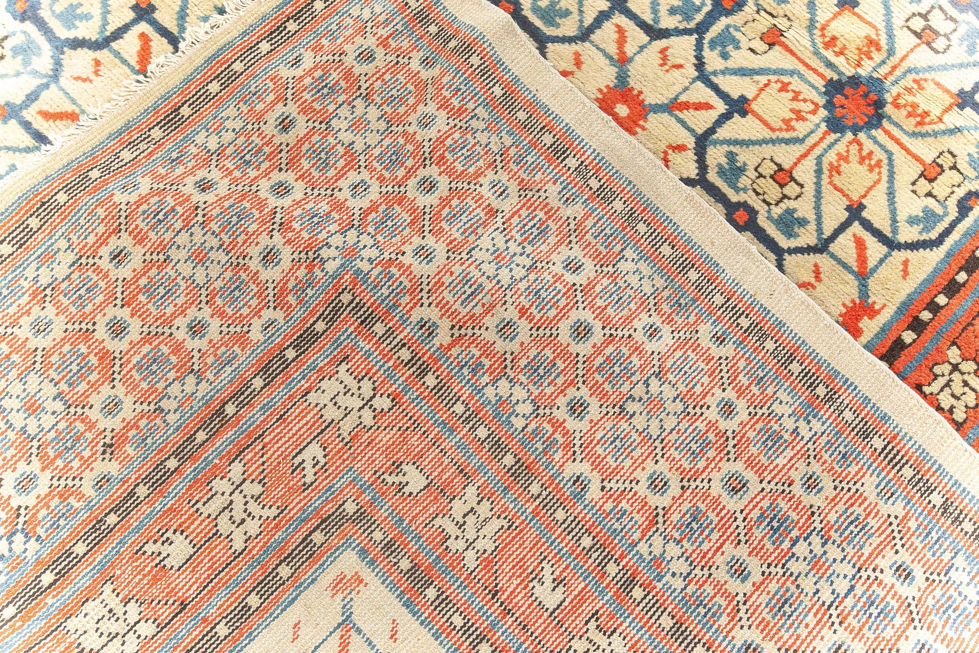 Doris Leslie Blau Alfombra hecha a mano de Samarcanda 