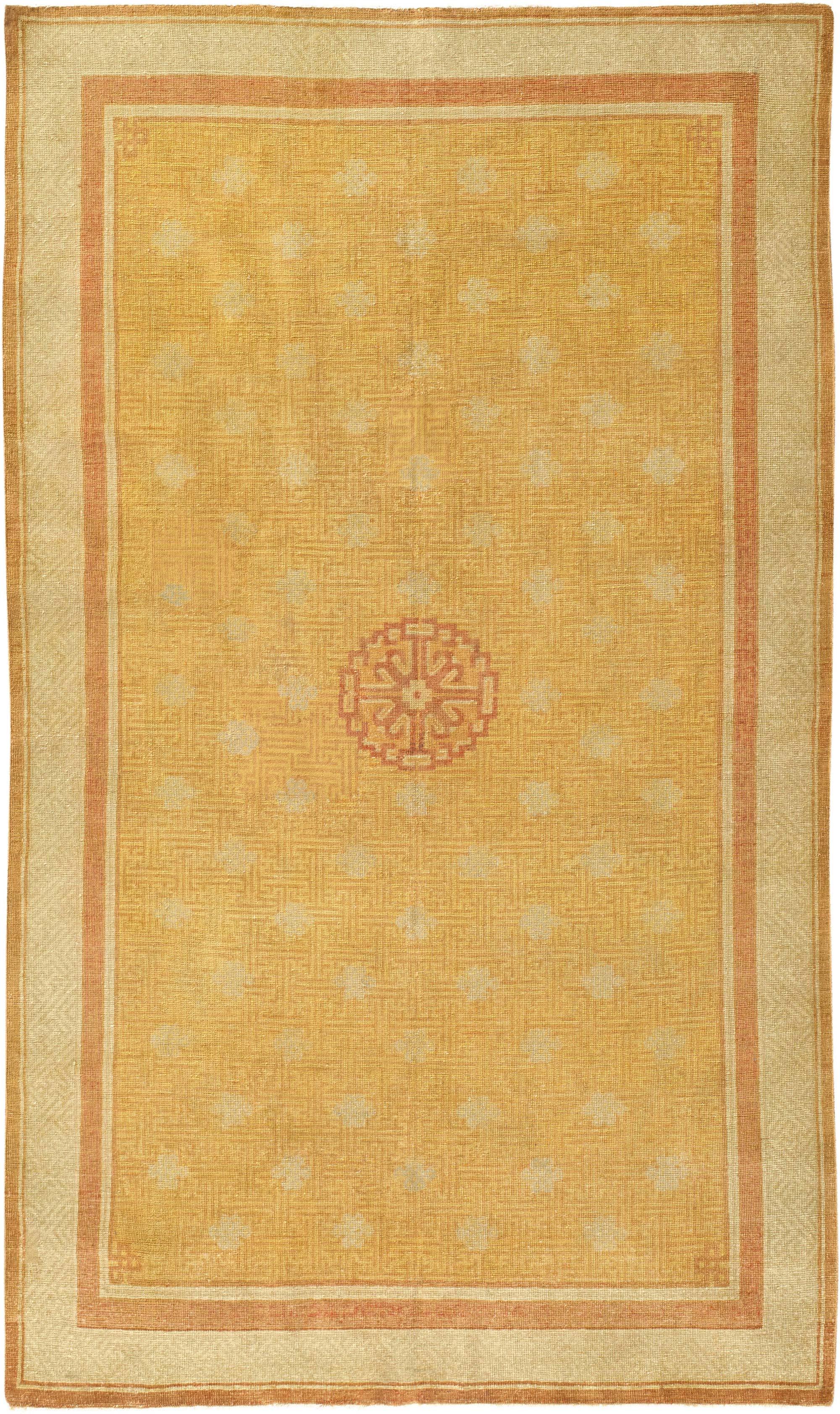 Early 20th Century Samarkand Handmade Wool Rug