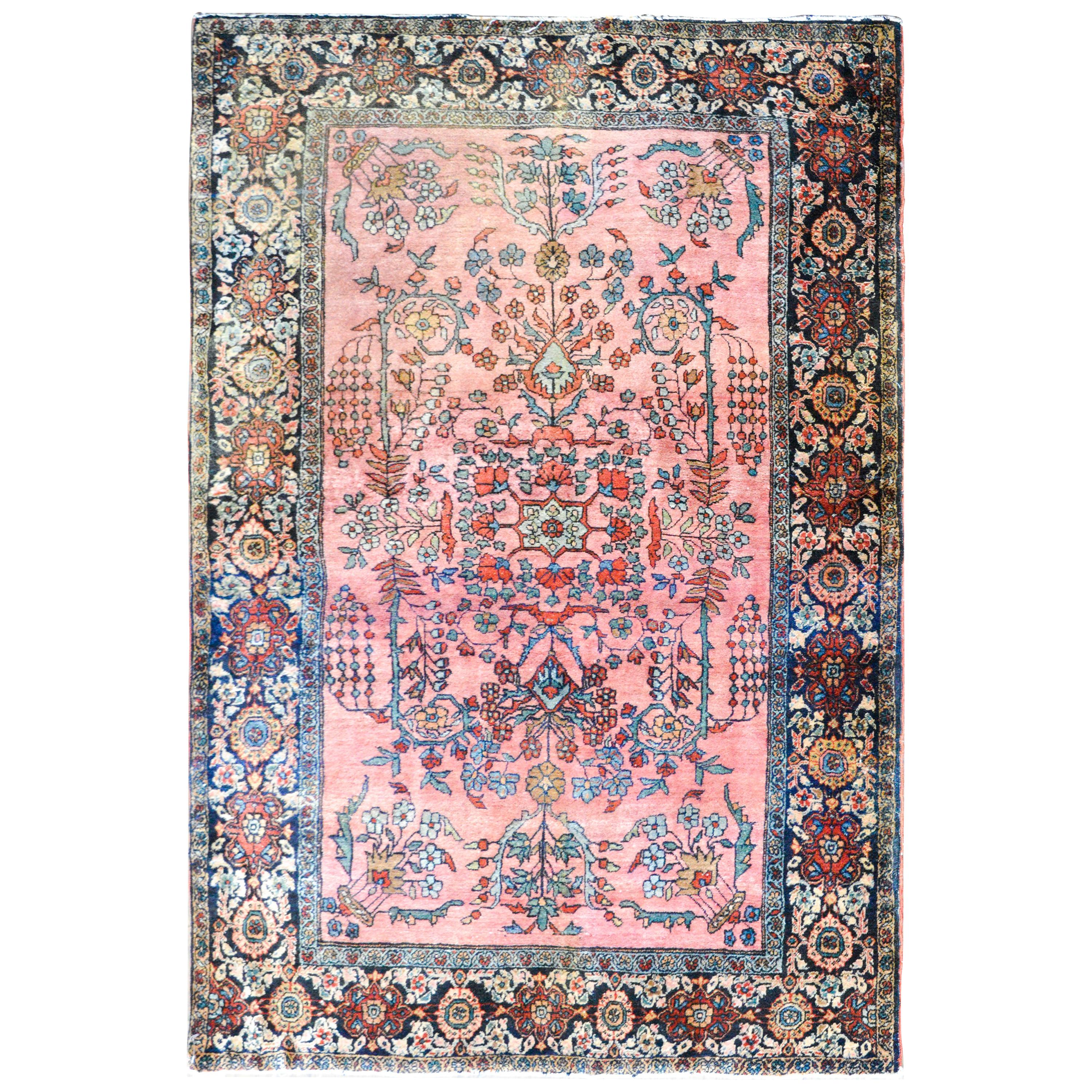 Early 20th Century Sarouk Farahan Rug For Sale