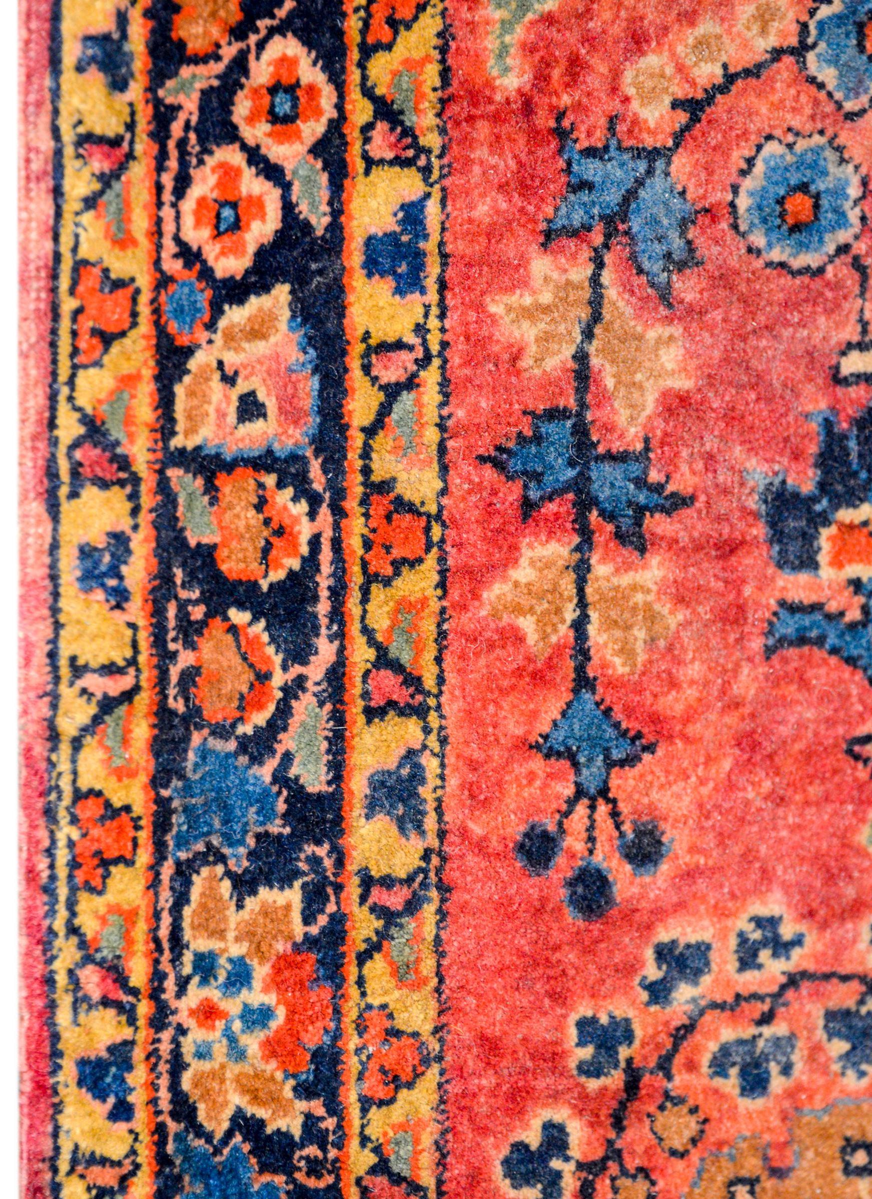 Vegetable Dyed Early 20th Century Sarouk Mohajeran For Sale