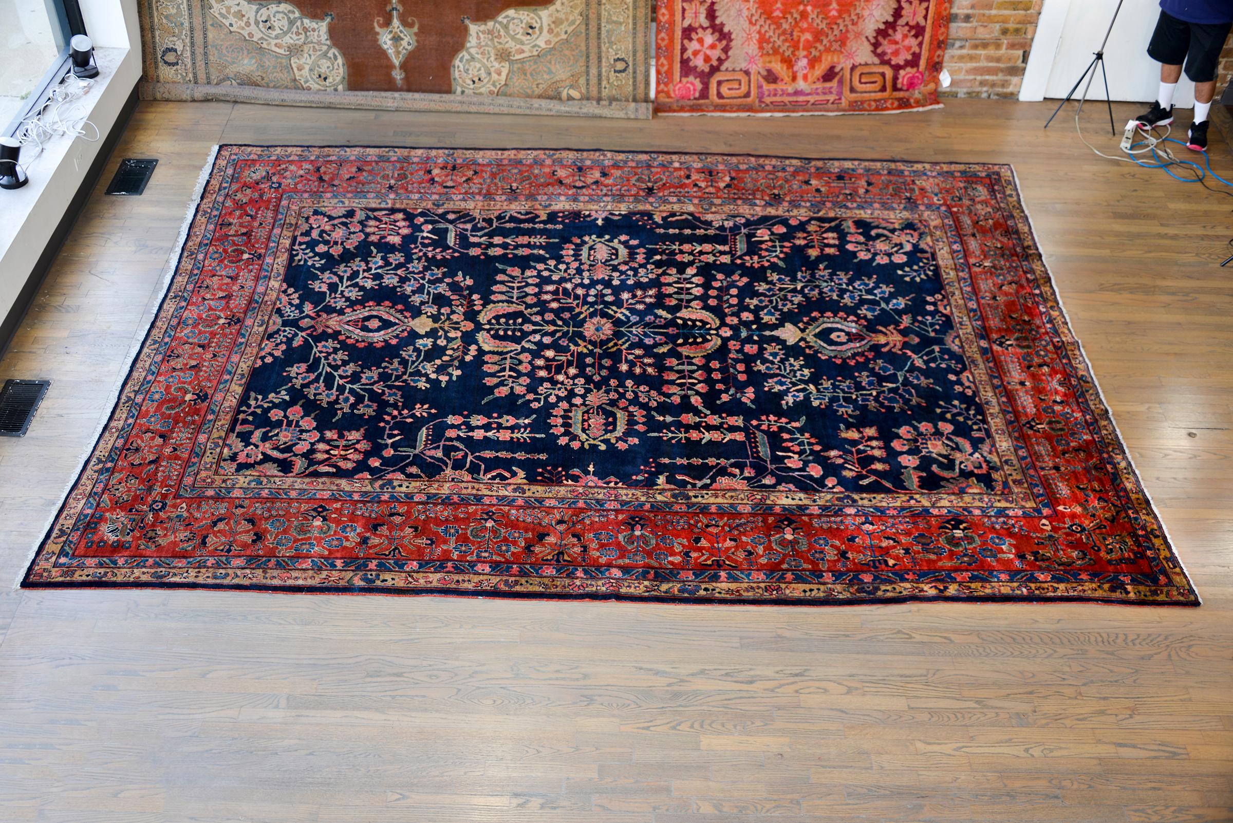 Early 20th Century Sarouk Mohajeran Rug For Sale 5