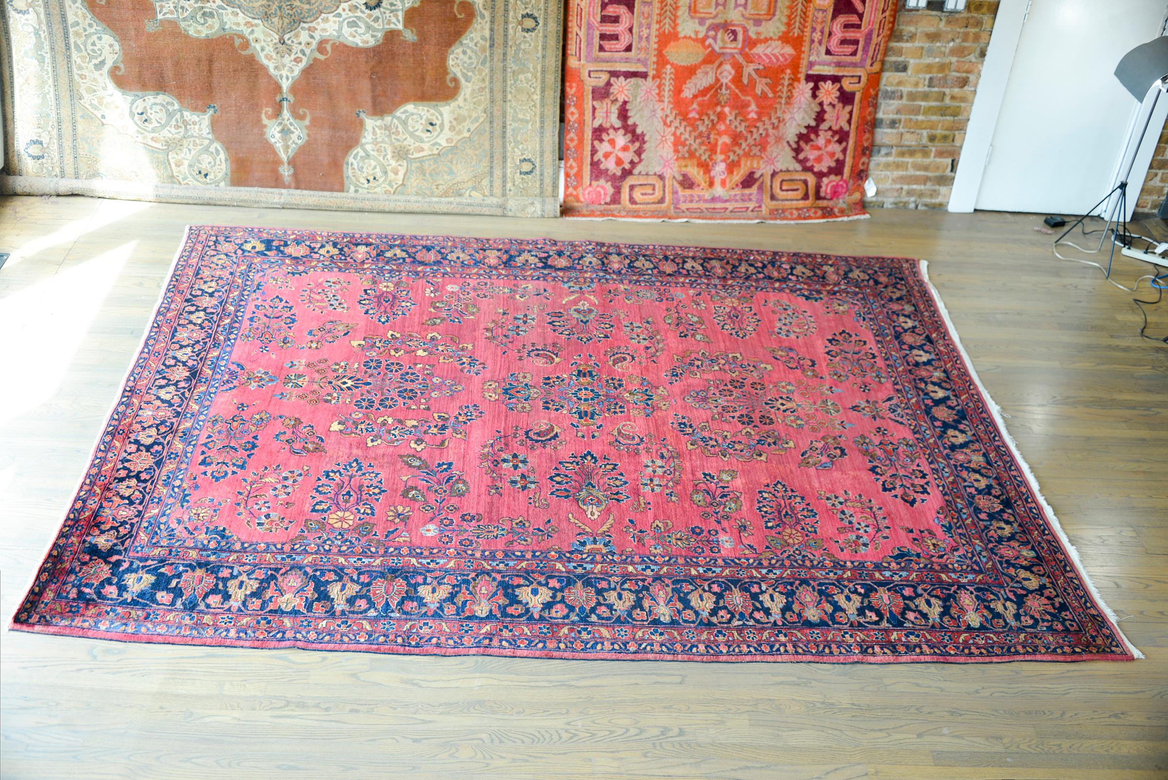 Early 20th Century Sarouk Mohajeran Rug For Sale 5