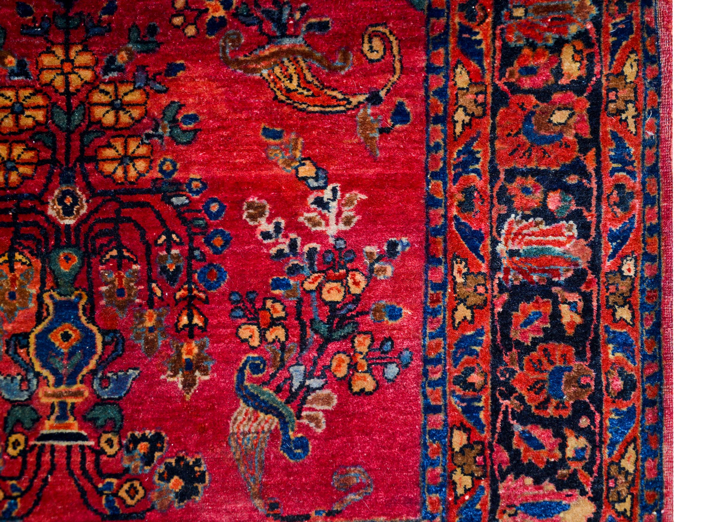 Sarouk-Teppich des frühen 20. Jahrhunderts (Mitte des 20. Jahrhunderts) im Angebot