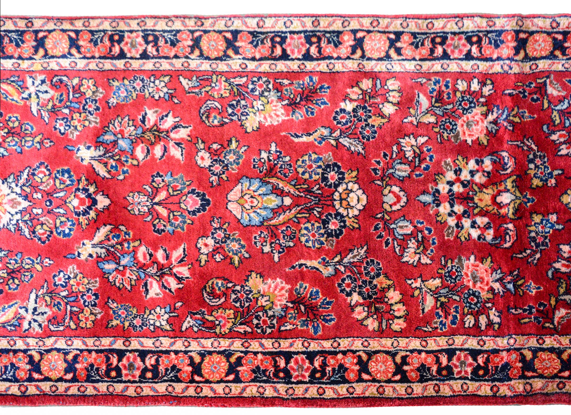 Persian Early 20th Century Sarouk Runner For Sale
