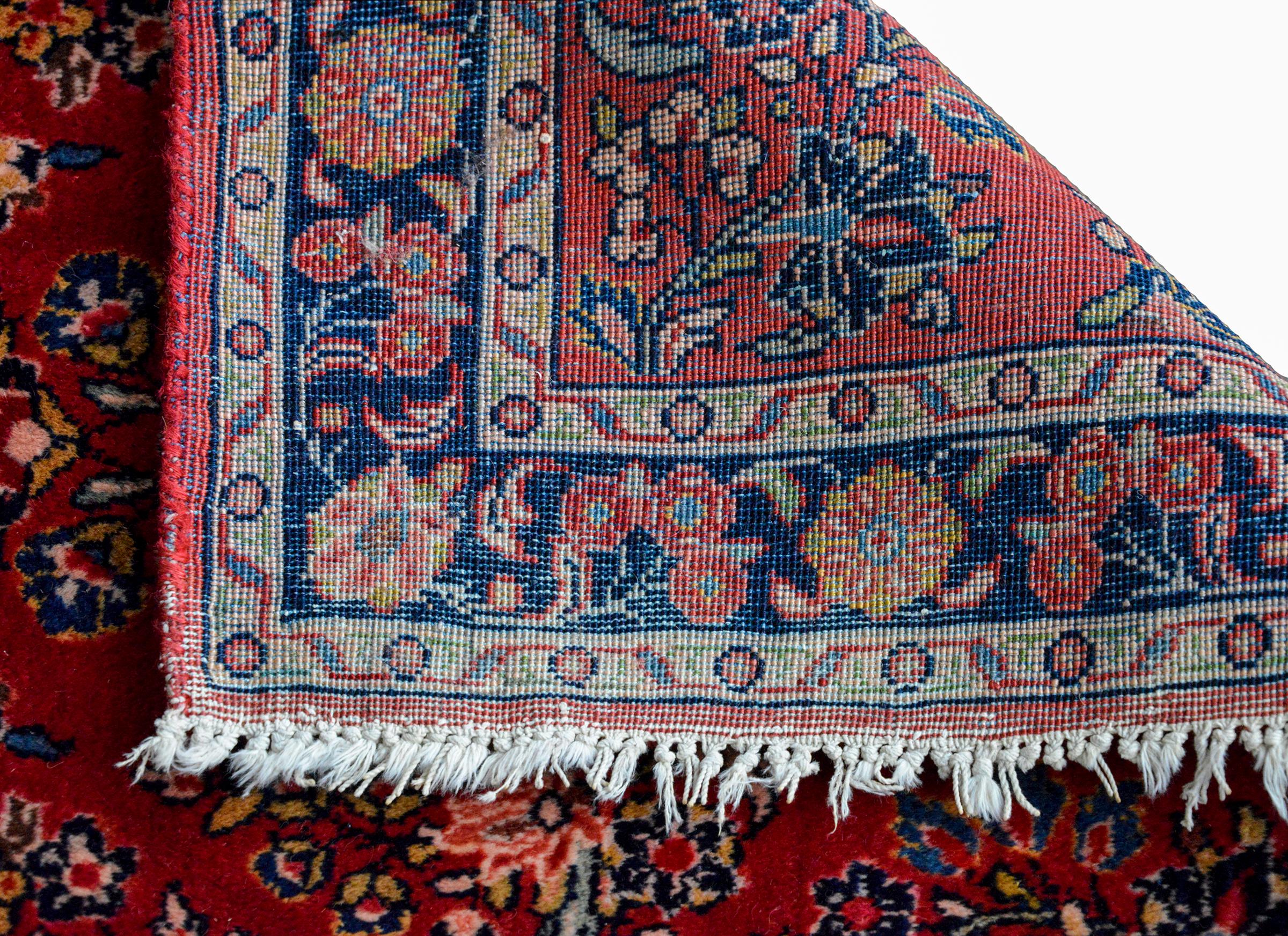 Wool Early 20th Century Sarouk Runner For Sale