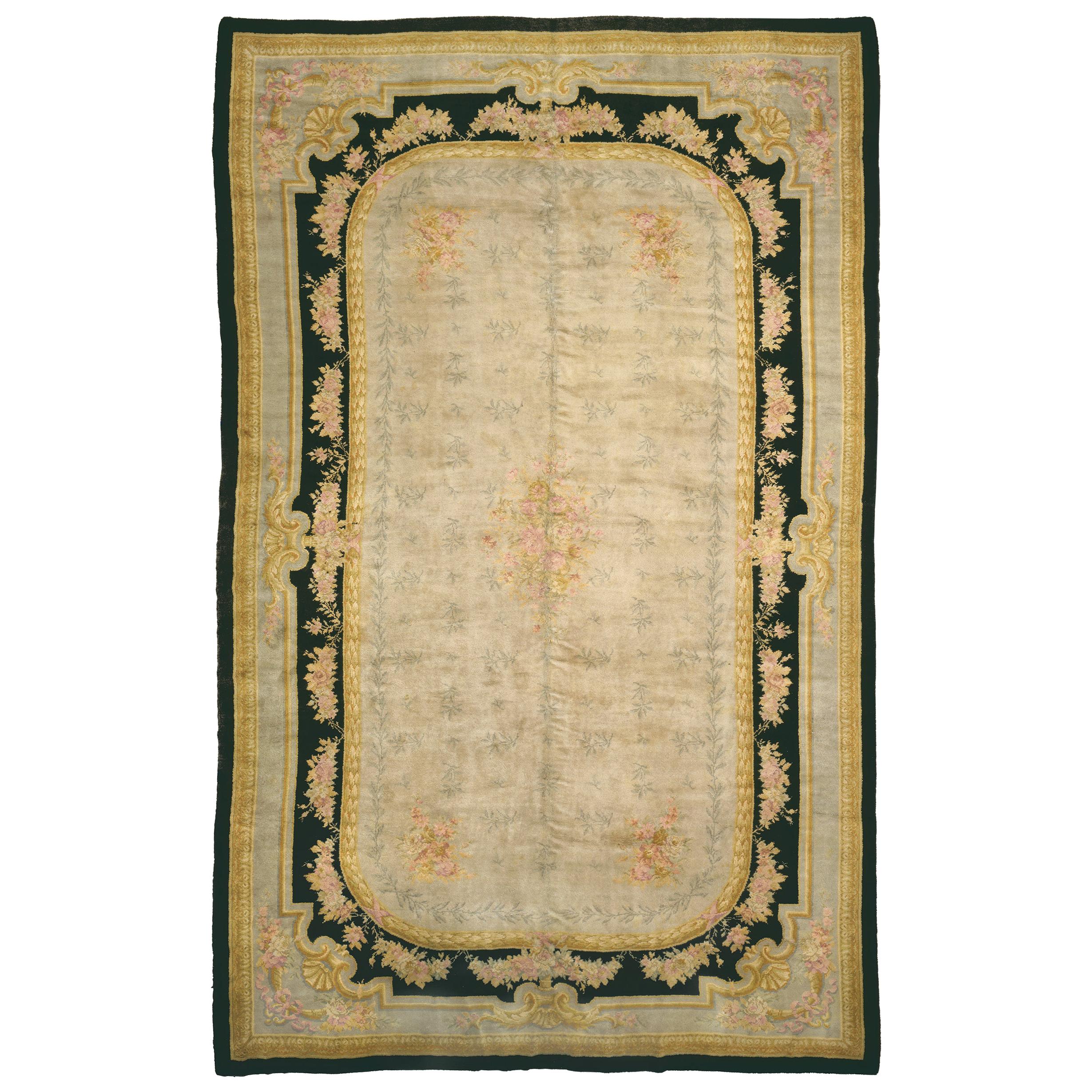Early 20th Century Savonnerie Style Rug For Sale