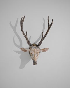 Early 20th Century Scandinavian Deer Head Decoration