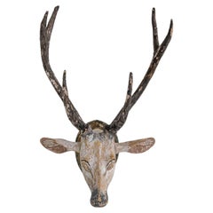 Early 20th Century Scandinavian Deer Head Decoration