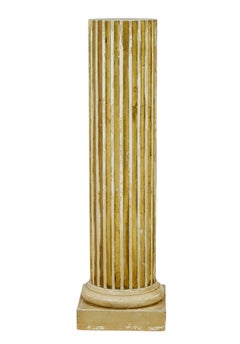 Early 20th century Scandinavian gilt pedestal column