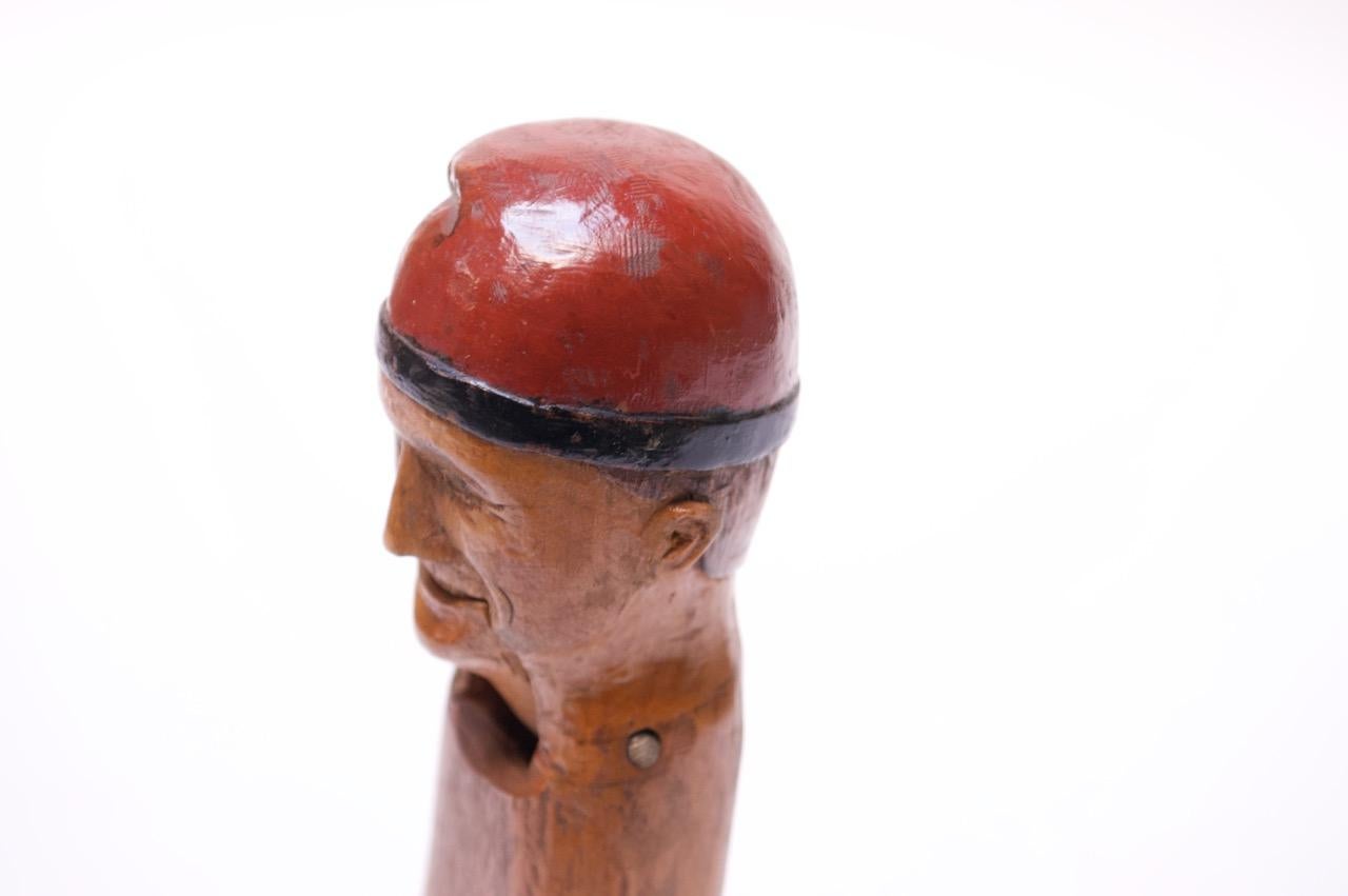 Early 20th Century Scandinavian Hand Carved and Painted Figural Nutcracker For Sale 6