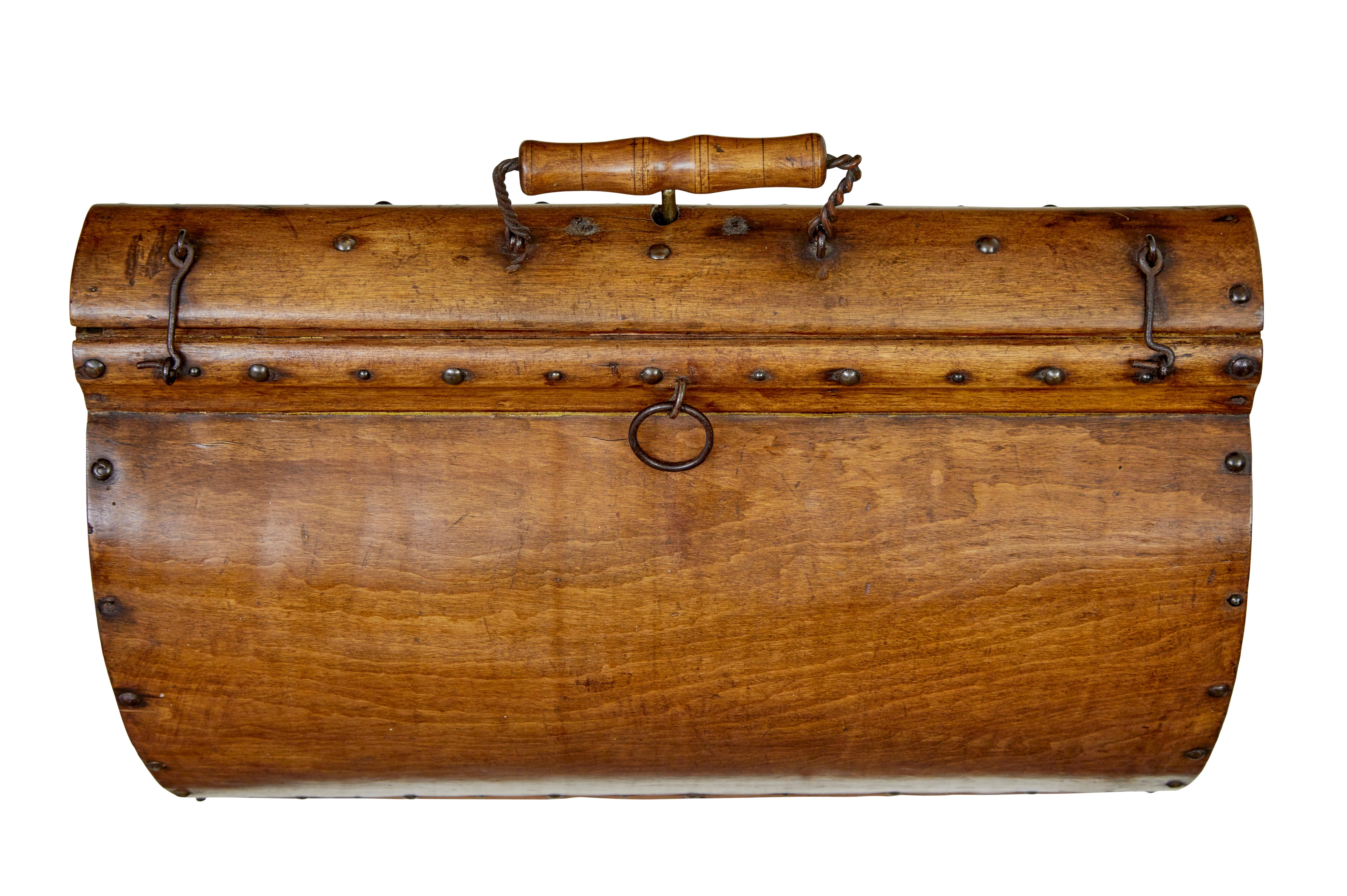 Skandinavische doctors Bag aus Holz des frühen 20. Jahrhunderts im Zustand „Gut“ im Angebot in Debenham, Suffolk