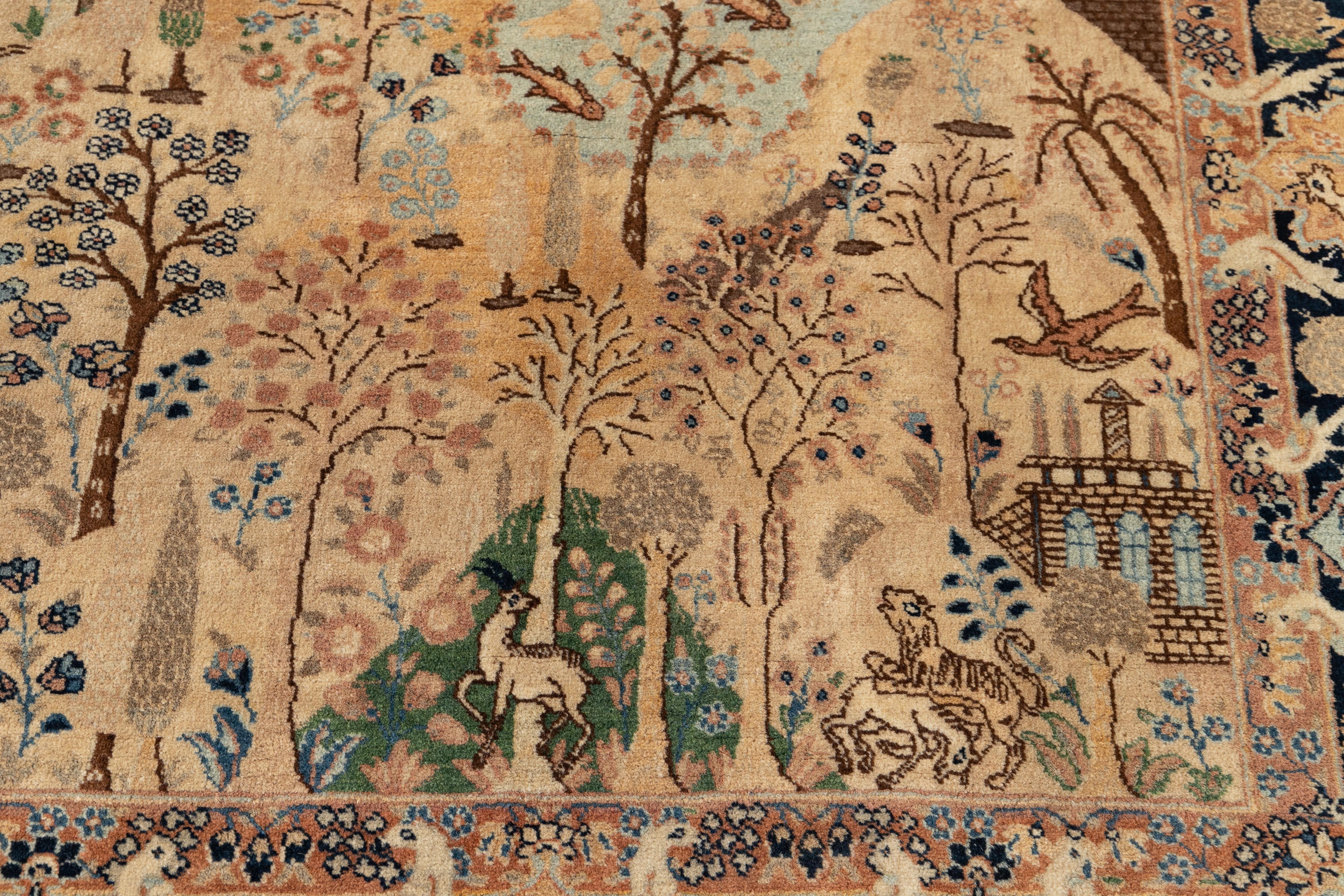 Tappeto Scatter Tabriz dei primi del Novecento in vendita 4