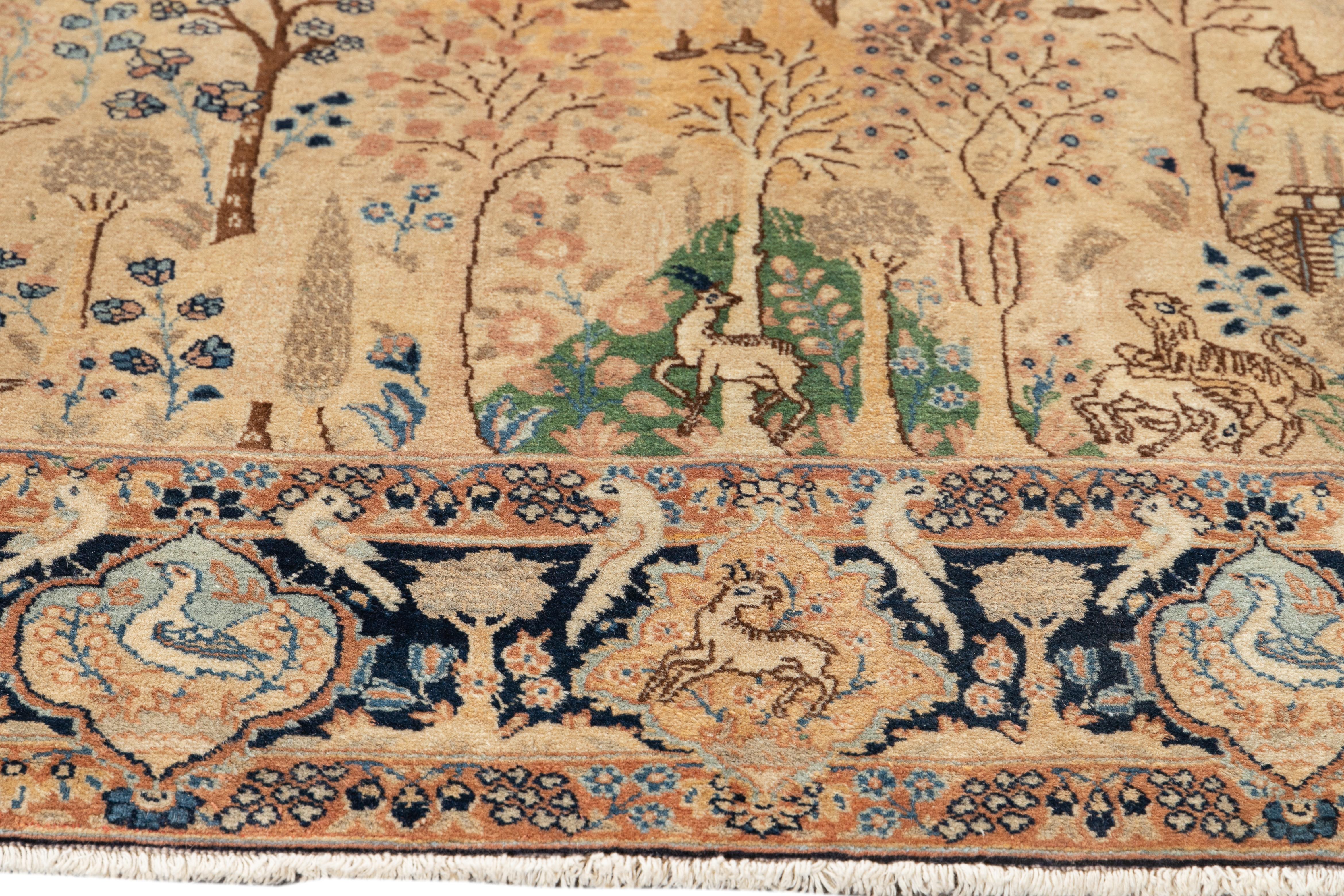 Lana Tappeto Scatter Tabriz dei primi del Novecento in vendita