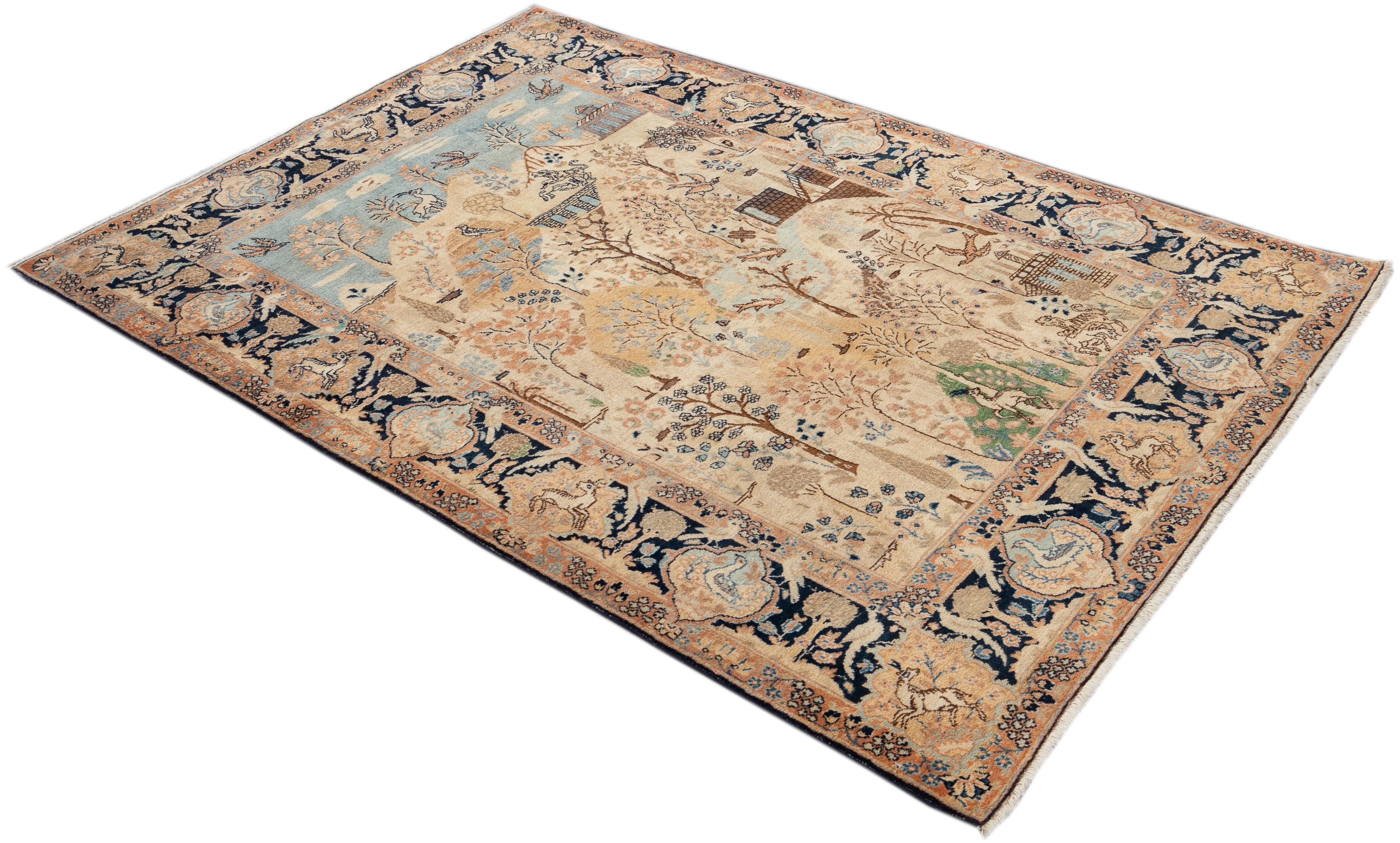 Tappeto Scatter Tabriz dei primi del Novecento in vendita 2