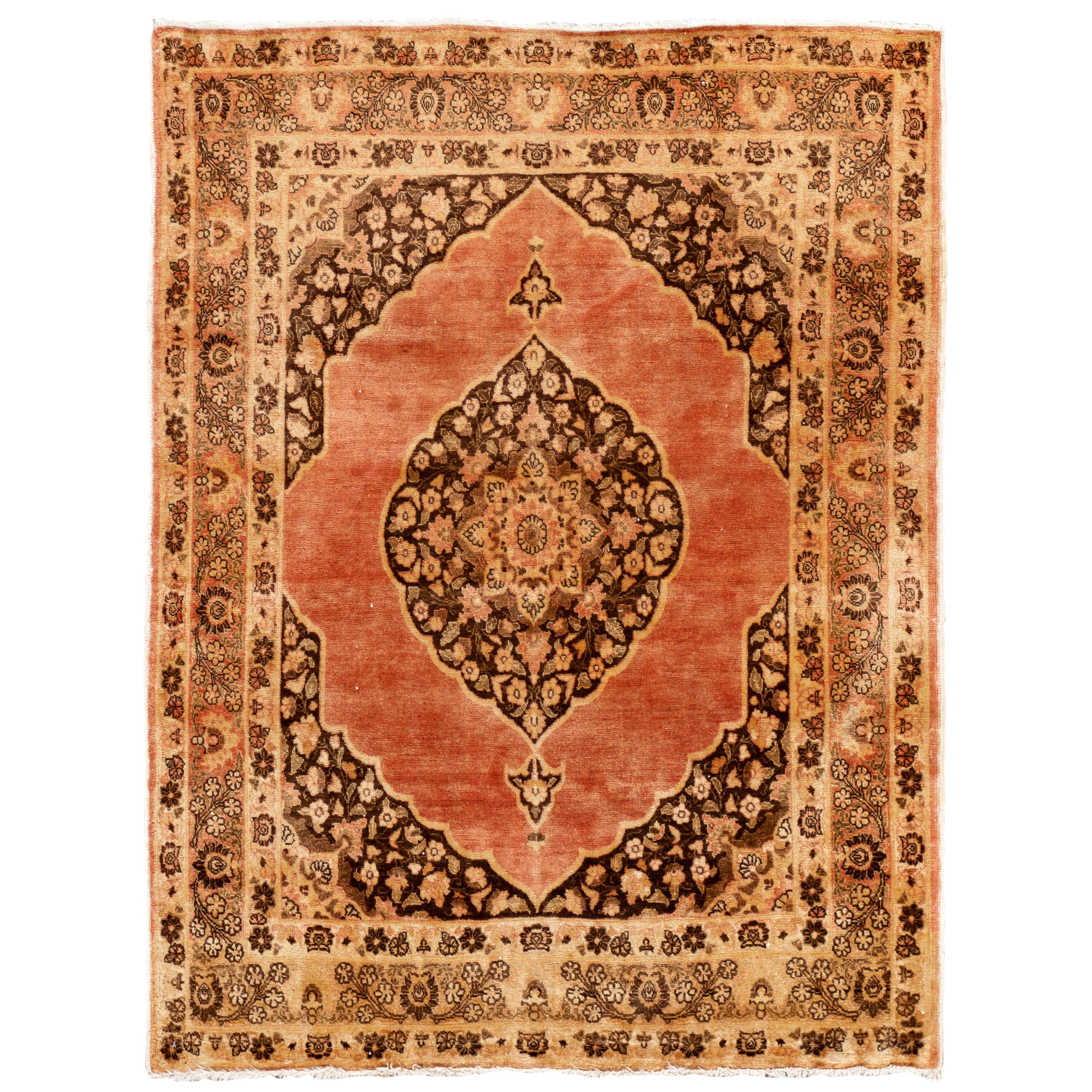 Alfombra Tabriz dispersa de principios del siglo XX en venta