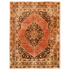 Alfombra Tabriz dispersa de principios del siglo XX