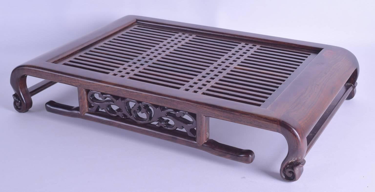 Chinese Early 20th Century Scholar's Hardwood Stand For Sale