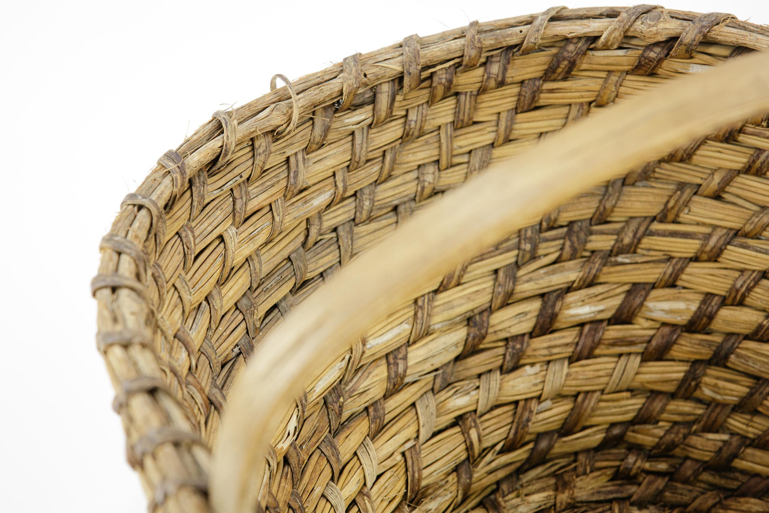 Early 20th Century Scottish Orkney or Islands Foraging Basket 9