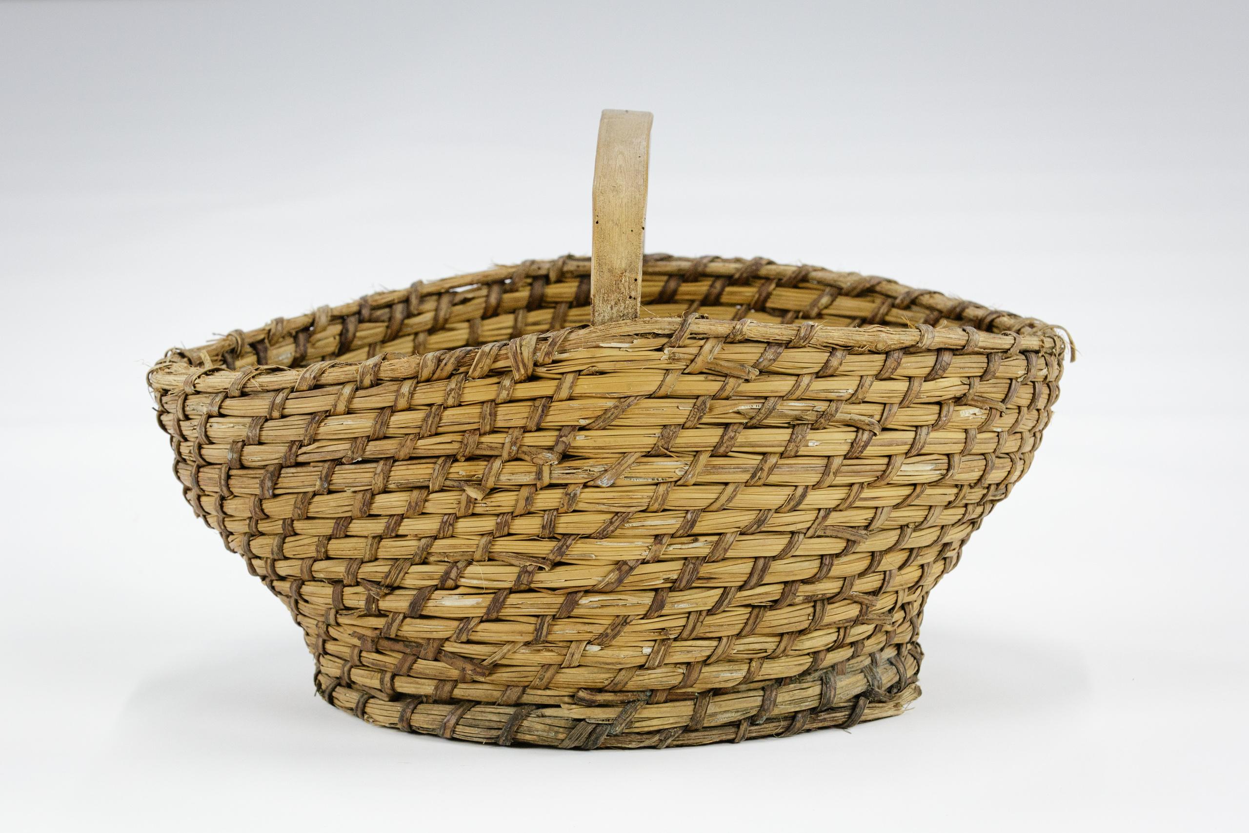 Early 20th Century Scottish Orkney or Islands Foraging Basket 1