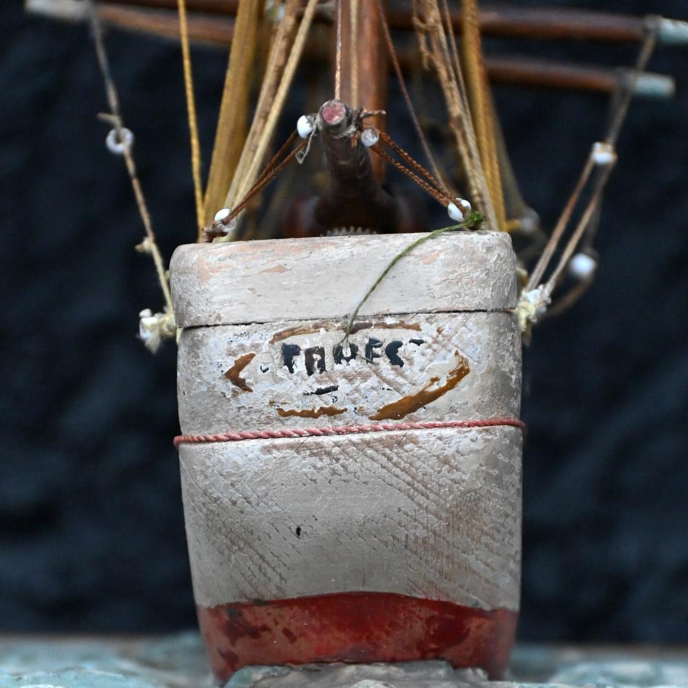 Early 20th Century Scratch build folk-art ship model In Fair Condition For Sale In London, GB