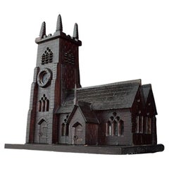 Early 20th Century Scratch Built Church Model