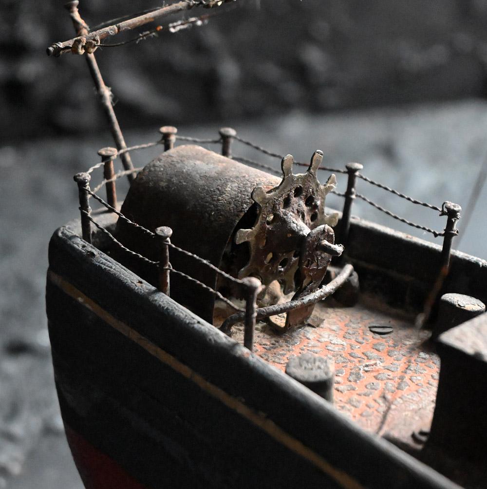 British Early 20th Century Scratch-Built Clockwork Boat For Sale
