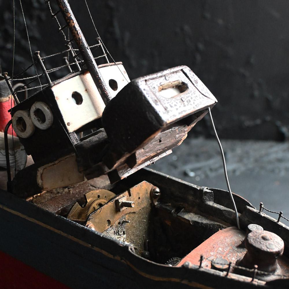 Scratch-gebautes Uhrenboot aus dem frühen 20. Jahrhundert im Angebot 1