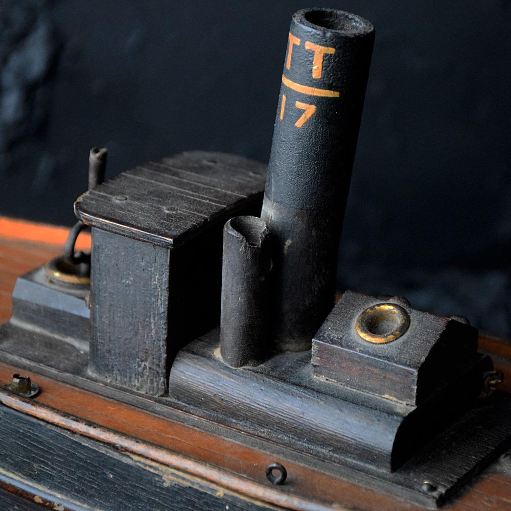 Early 20th Century Scratch-Built Clockwork Tugboat 2