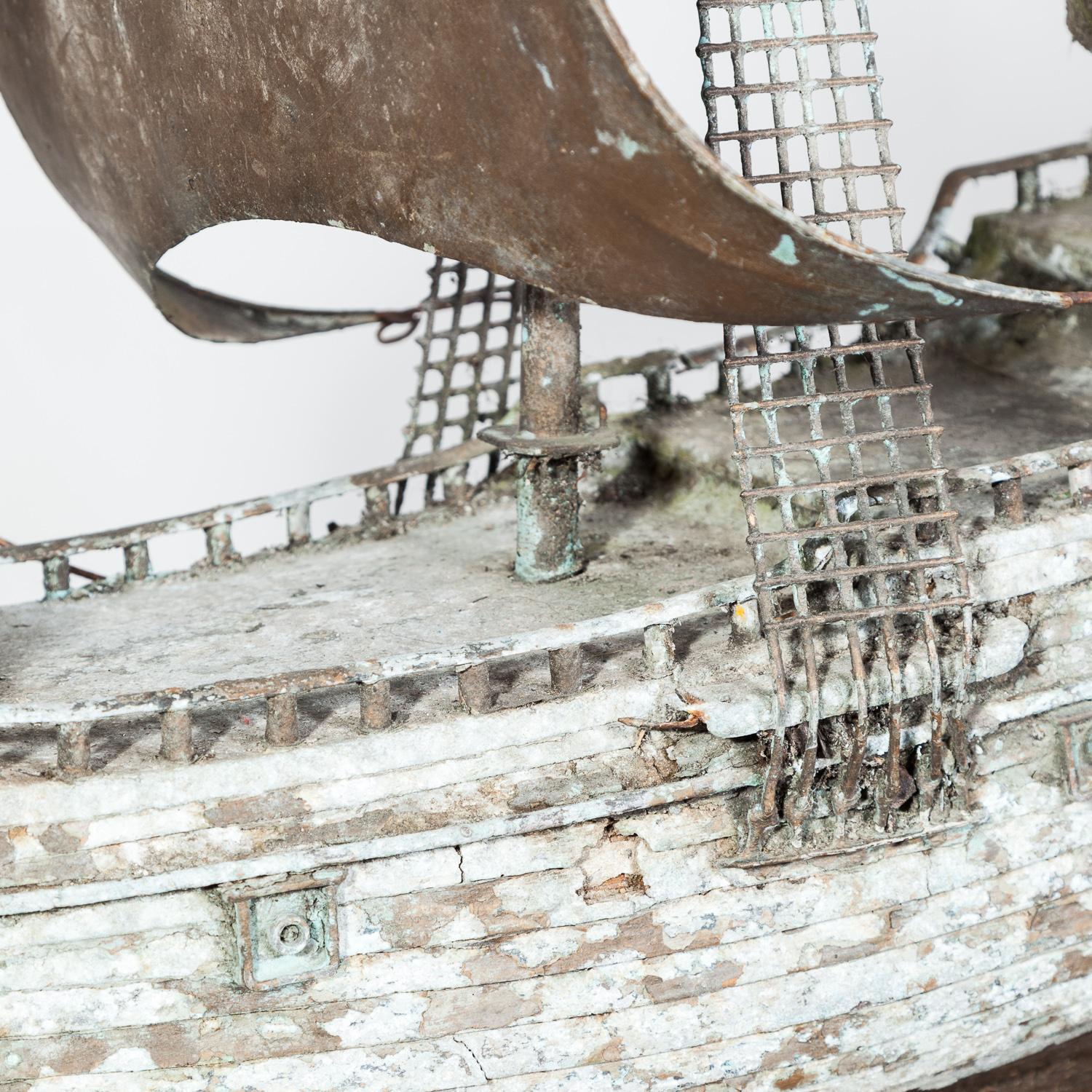 Early 20th Century Scratch-Built Galleon  For Sale 3