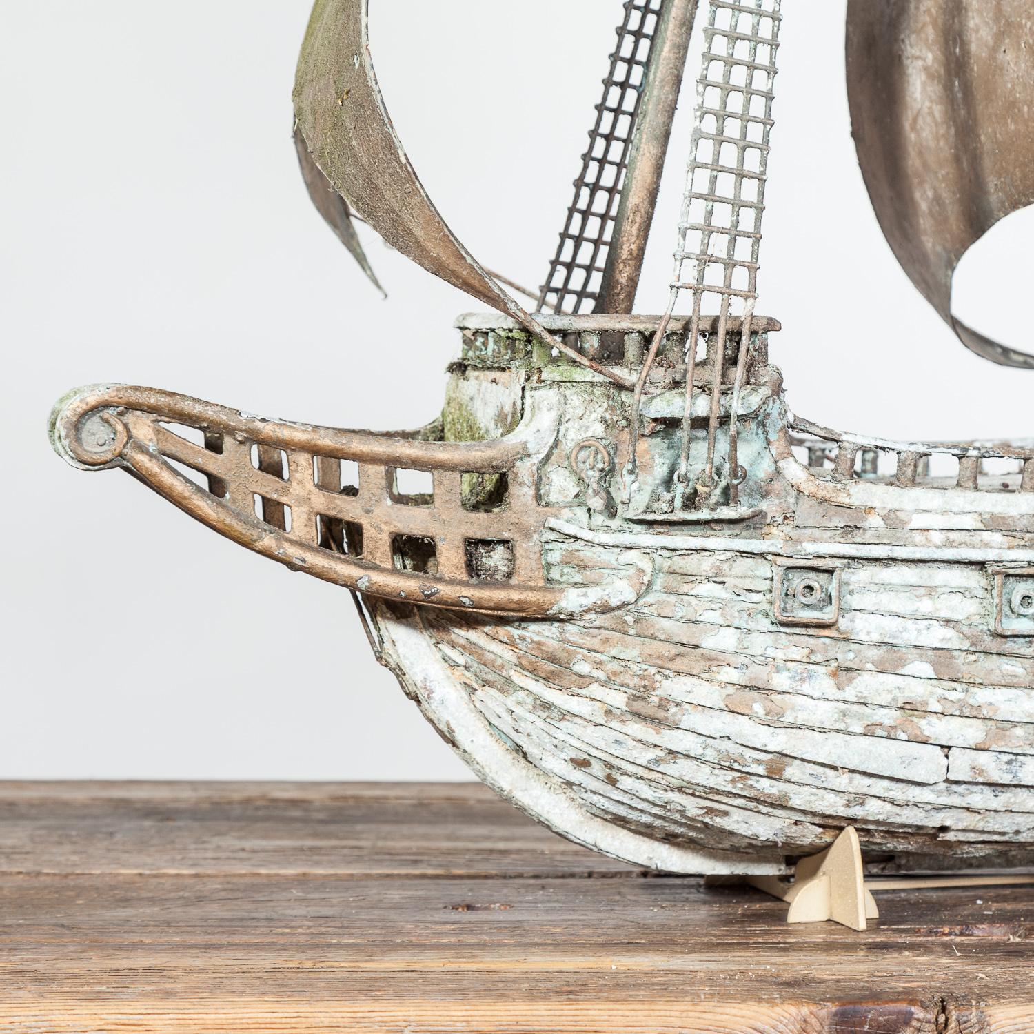Early 20th Century Scratch-Built Galleon  For Sale 5