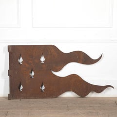 Early 20th Century Sculptural Iron Flag