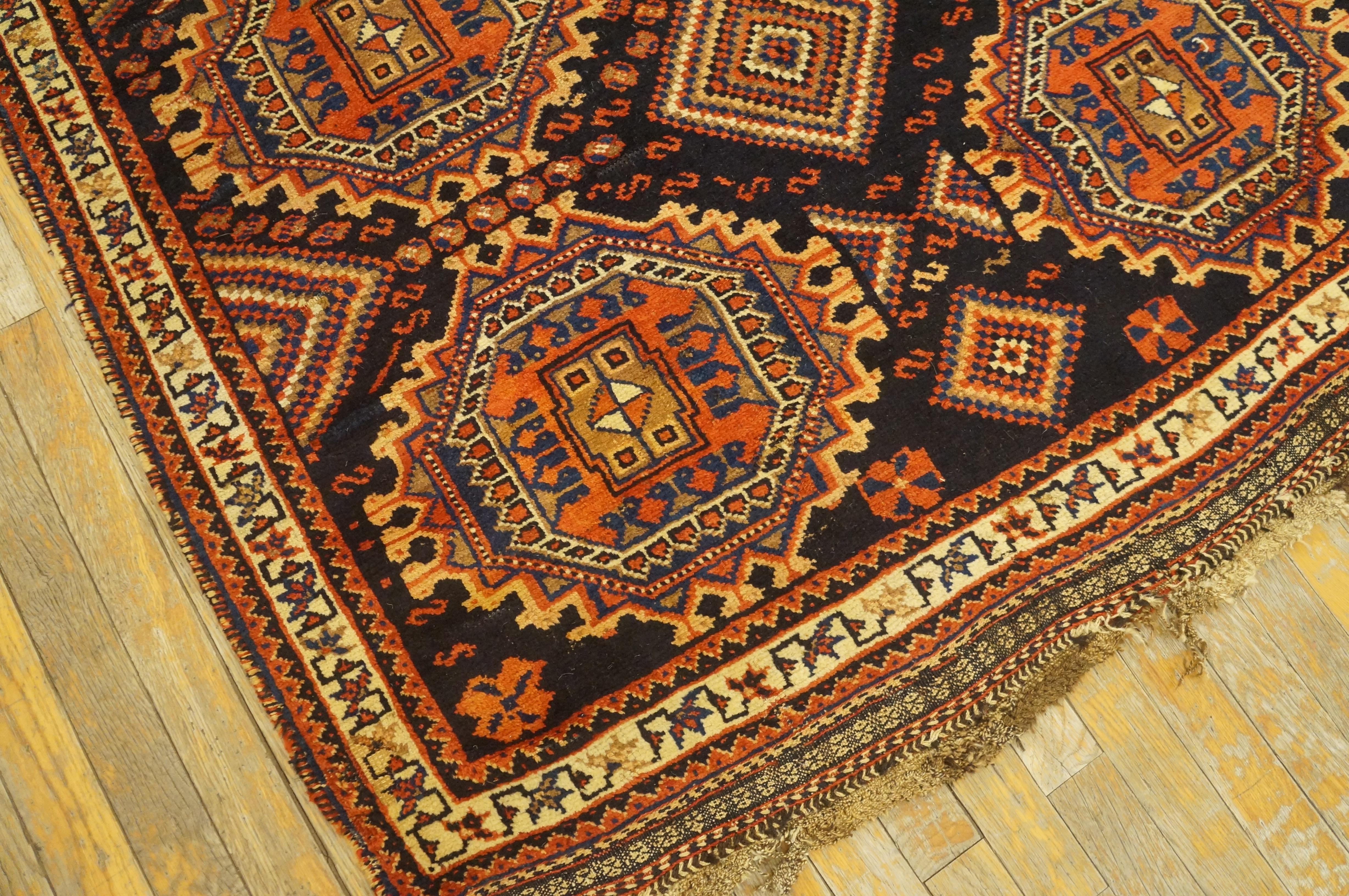 Early 20th Century S.E. Persian Afshar Carpet ( 4'6