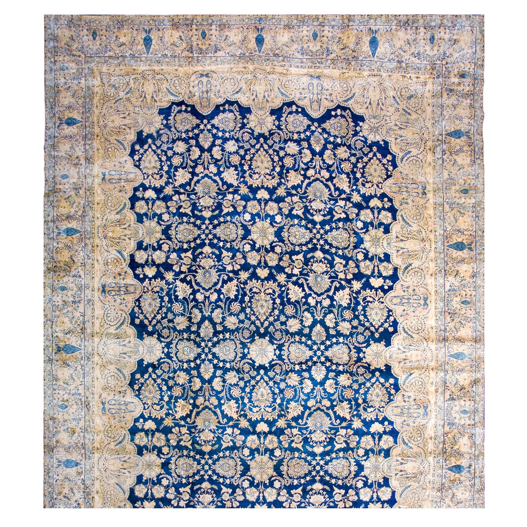 Anfang 20. Jahrhundert S.E. Persischer Kirman-Teppich ( 11'10" x 23'10 - 360 x 725)
