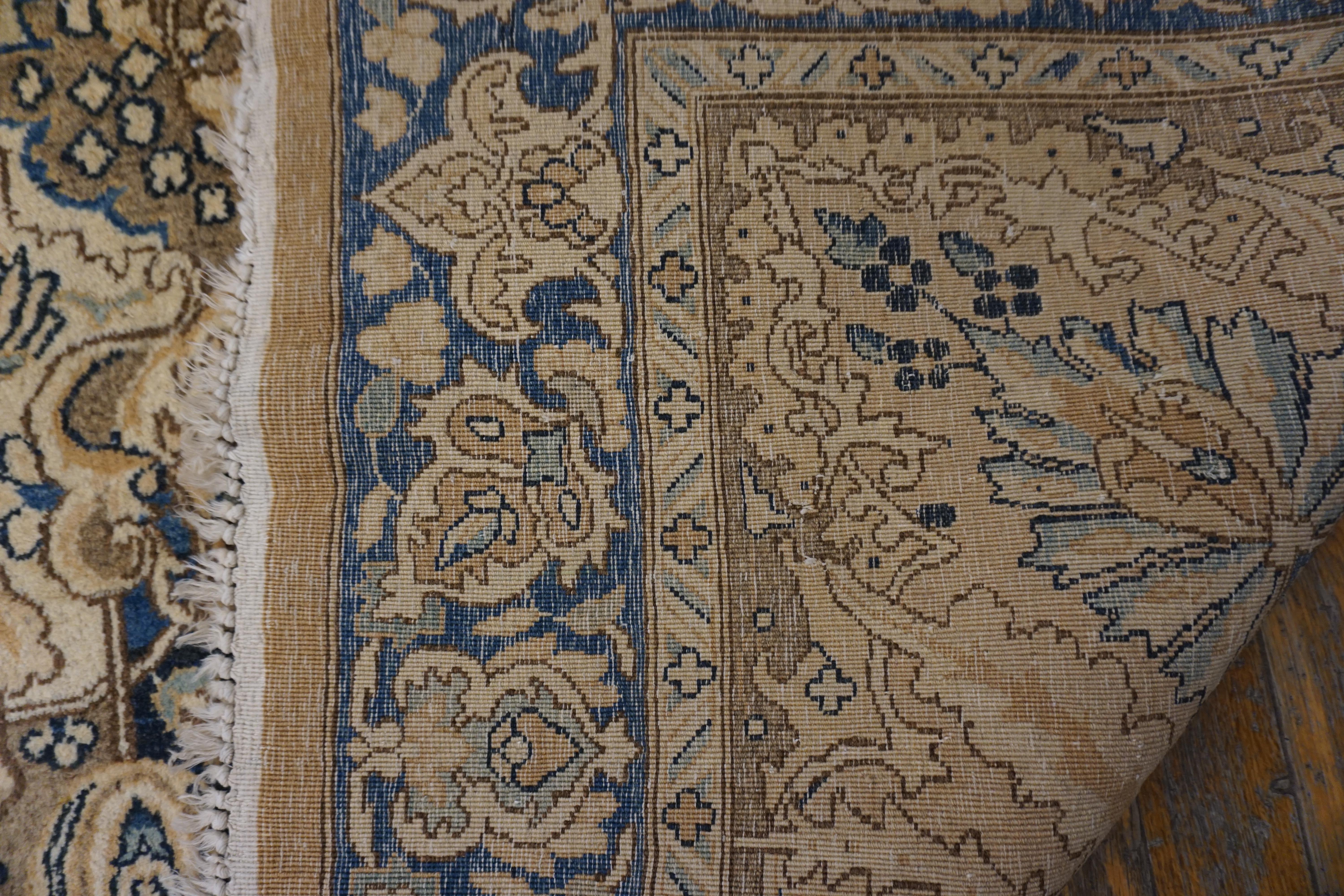 Wool Early 20th Century S.E. Persian Kirman Carpet ( 11'8