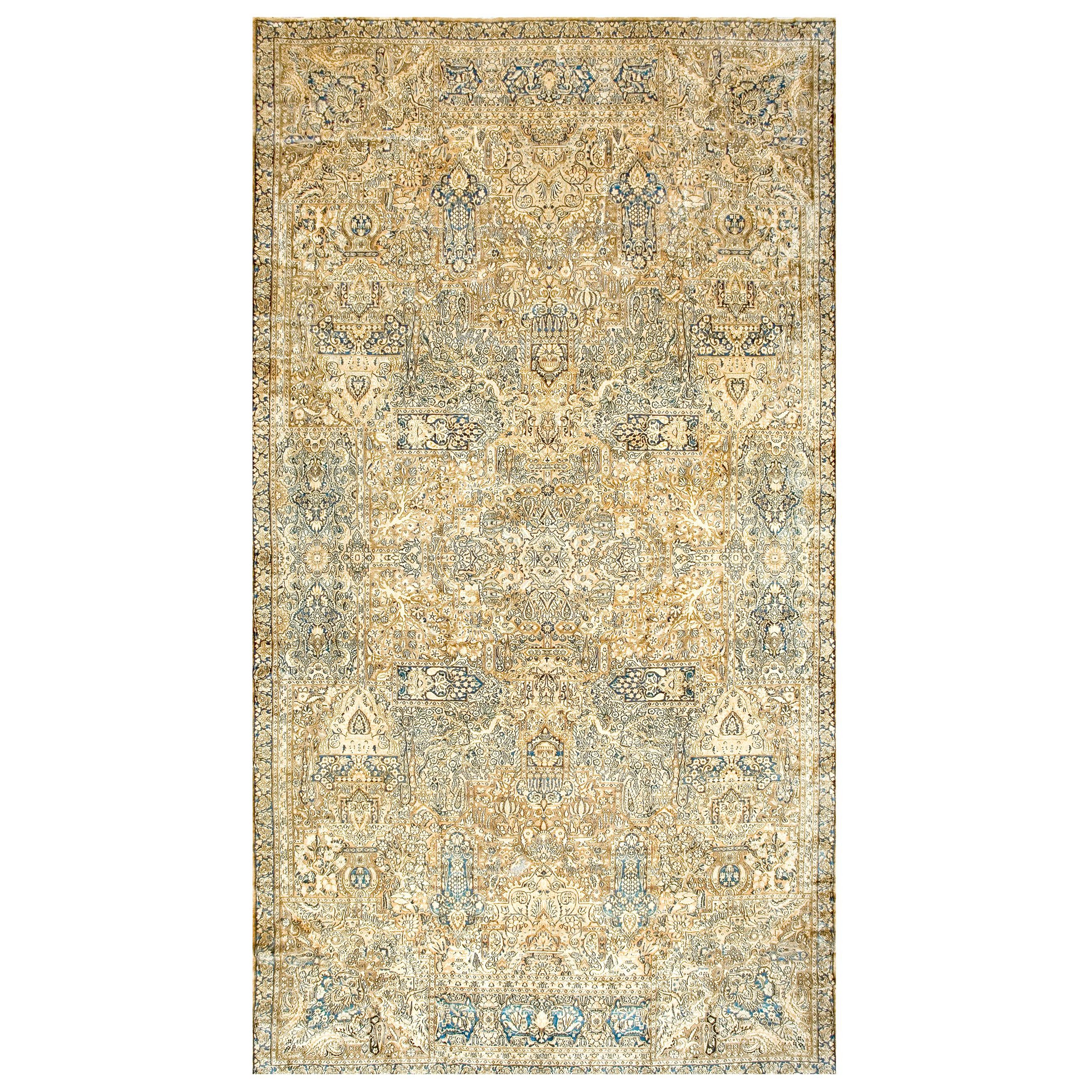 Anfang 20. Jahrhundert S.E. Persischer Kirman-Teppich ( 11'8" x 21'6" - 356 x 655) im Angebot