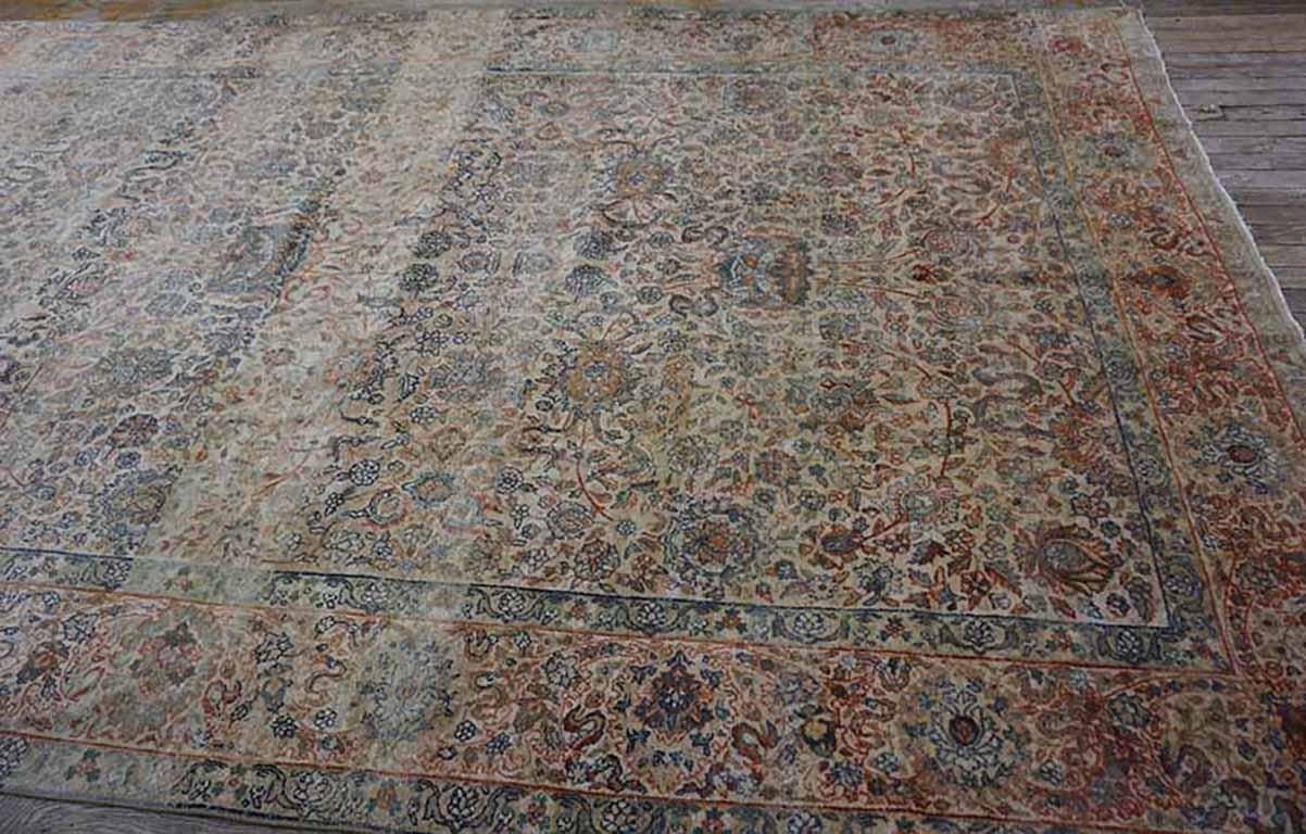 Annodato a mano Inizio del XX secolo S.E. Tappeto persiano Kirman in vendita