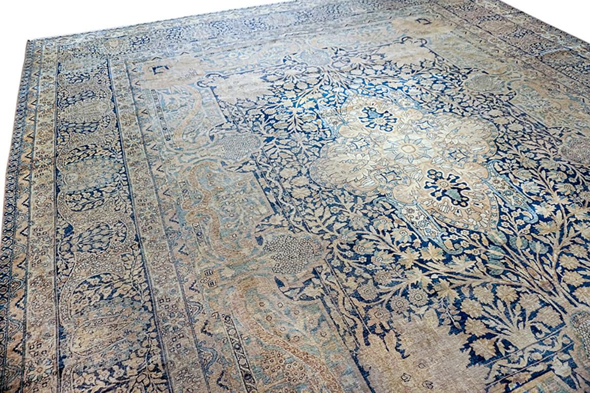 Wool Early 20th Century S.E. Persian Kirman Carpet For Sale