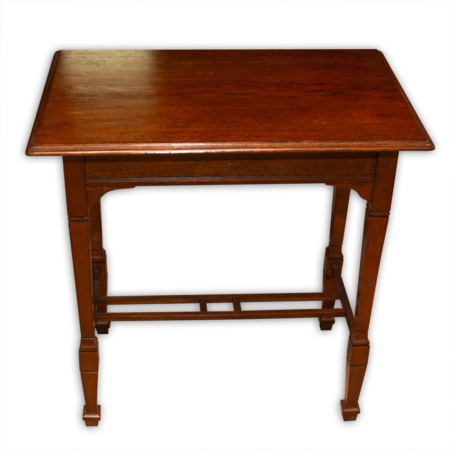 This occasional table was designed and produced in Austria-Hungary, circa 1915. It was made of oakwood. The table is completely refurbished and varnished.

Measures: Height 73 cm

Width: 70 cm

Depth: 45 cm.