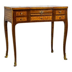 Early 20th Century Secretary Desk with Mosaic Parquet