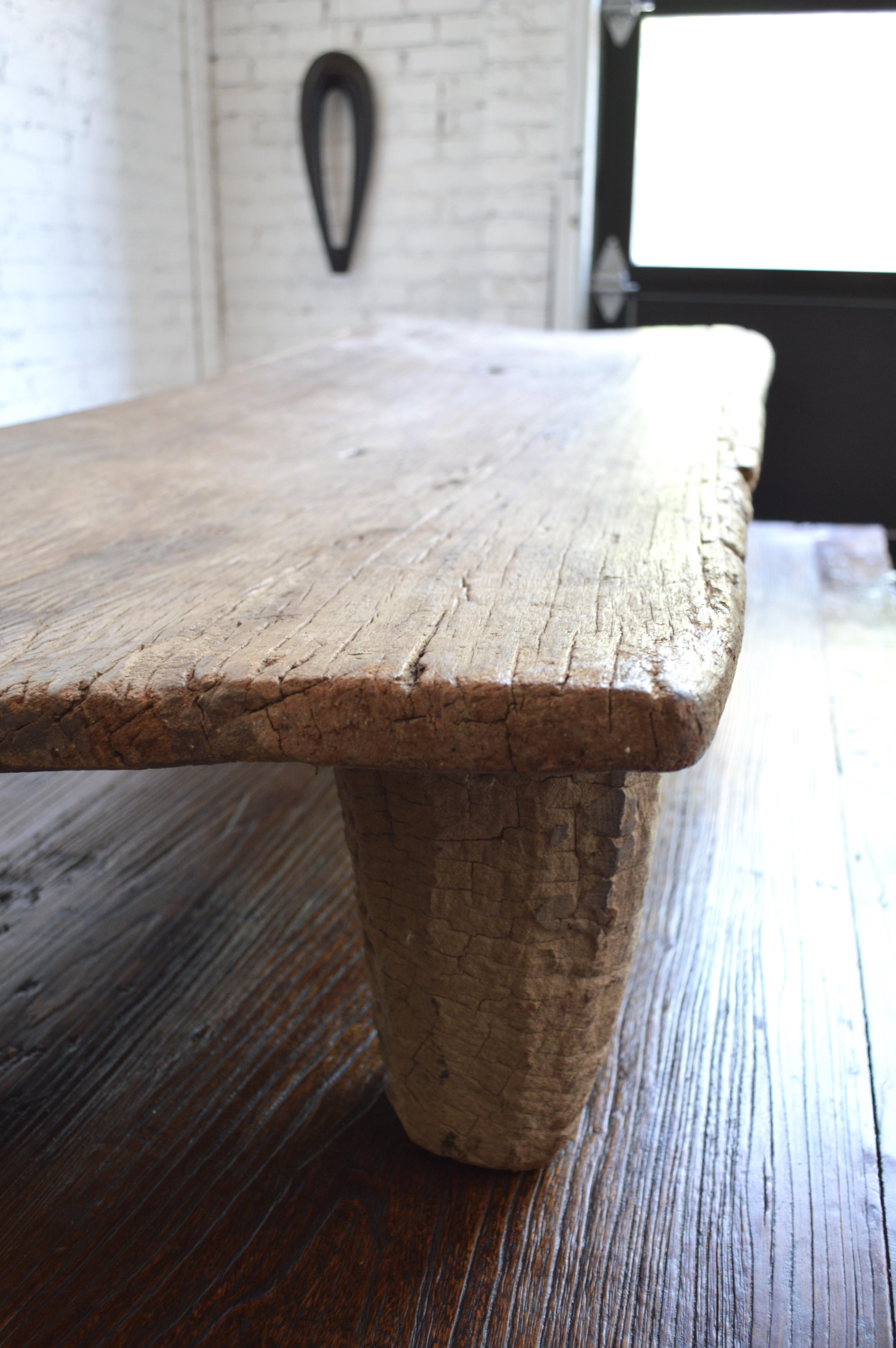 Early 20th Century Senufo Daybed / Bench/Coffee Table in Bleached Weathered Wood 2