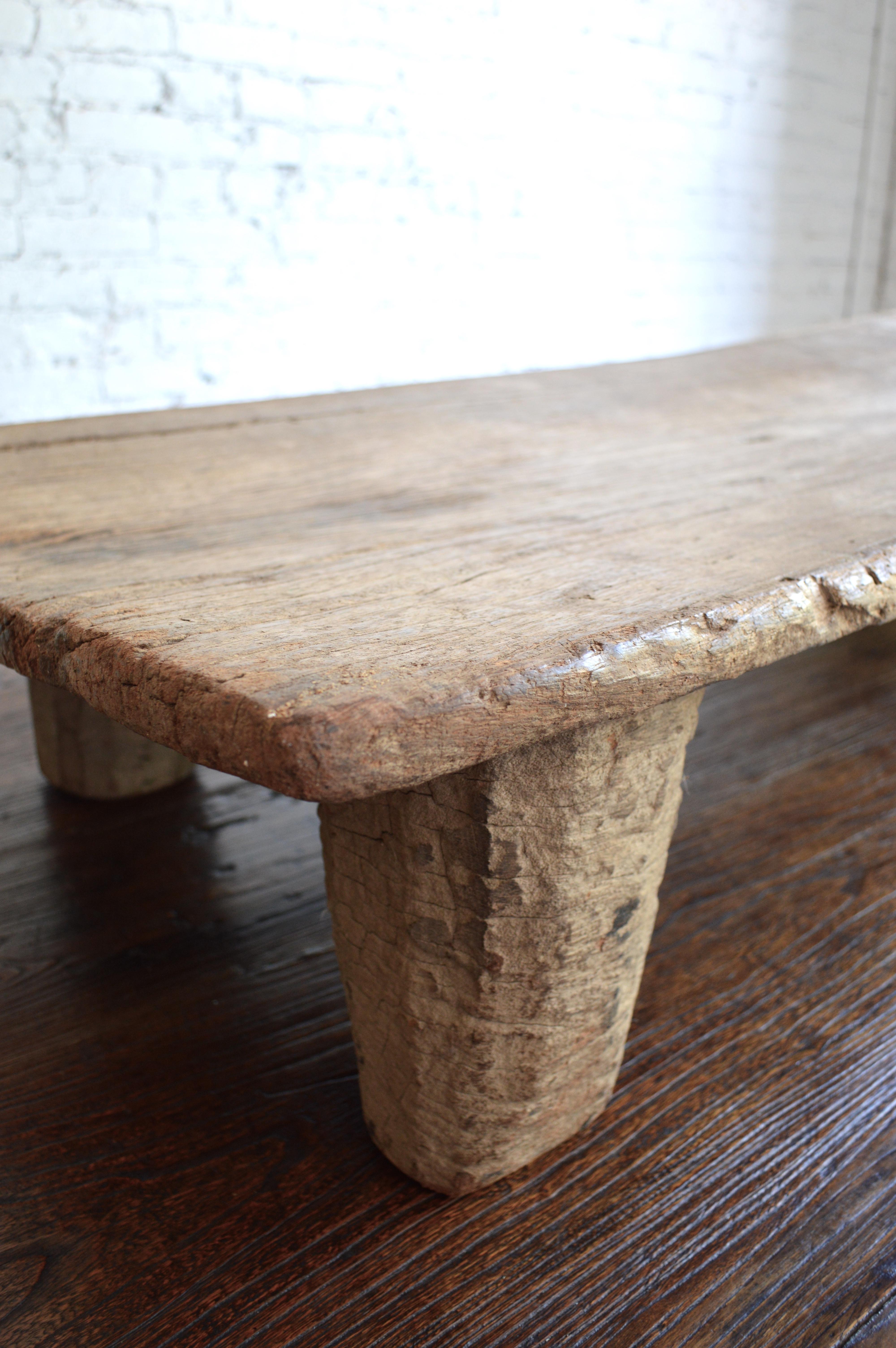 Early 20th Century Senufo Daybed / Bench/Coffee Table in Bleached Weathered Wood 3