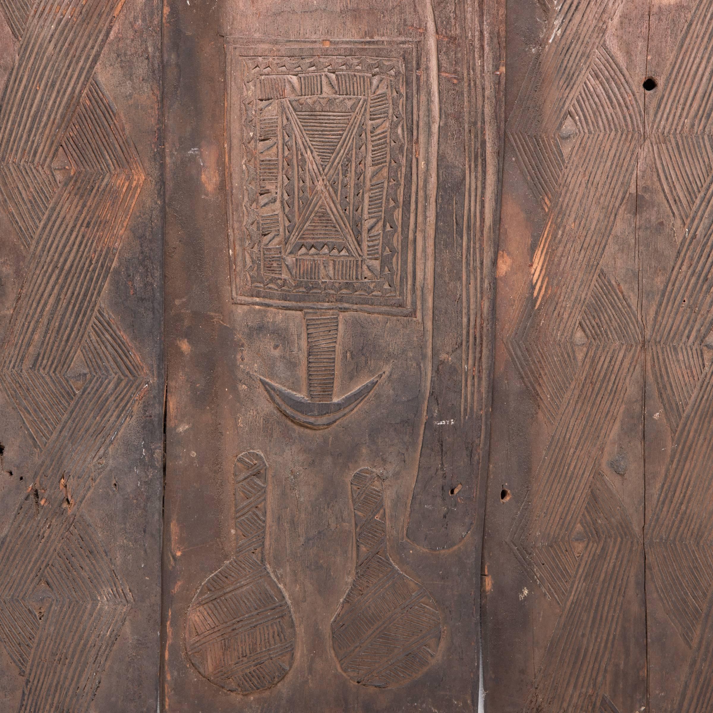 Carved Early 20th Century Senufo Home Door