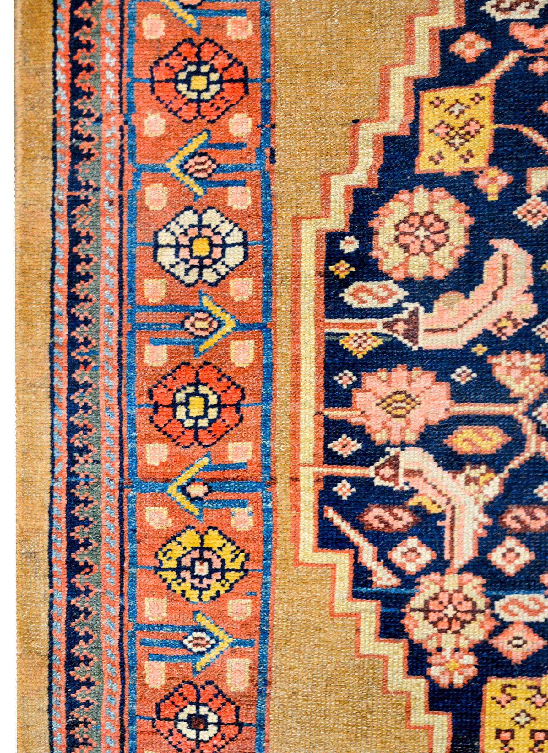 Vegetable Dyed Early 20th Century Serab Runner For Sale