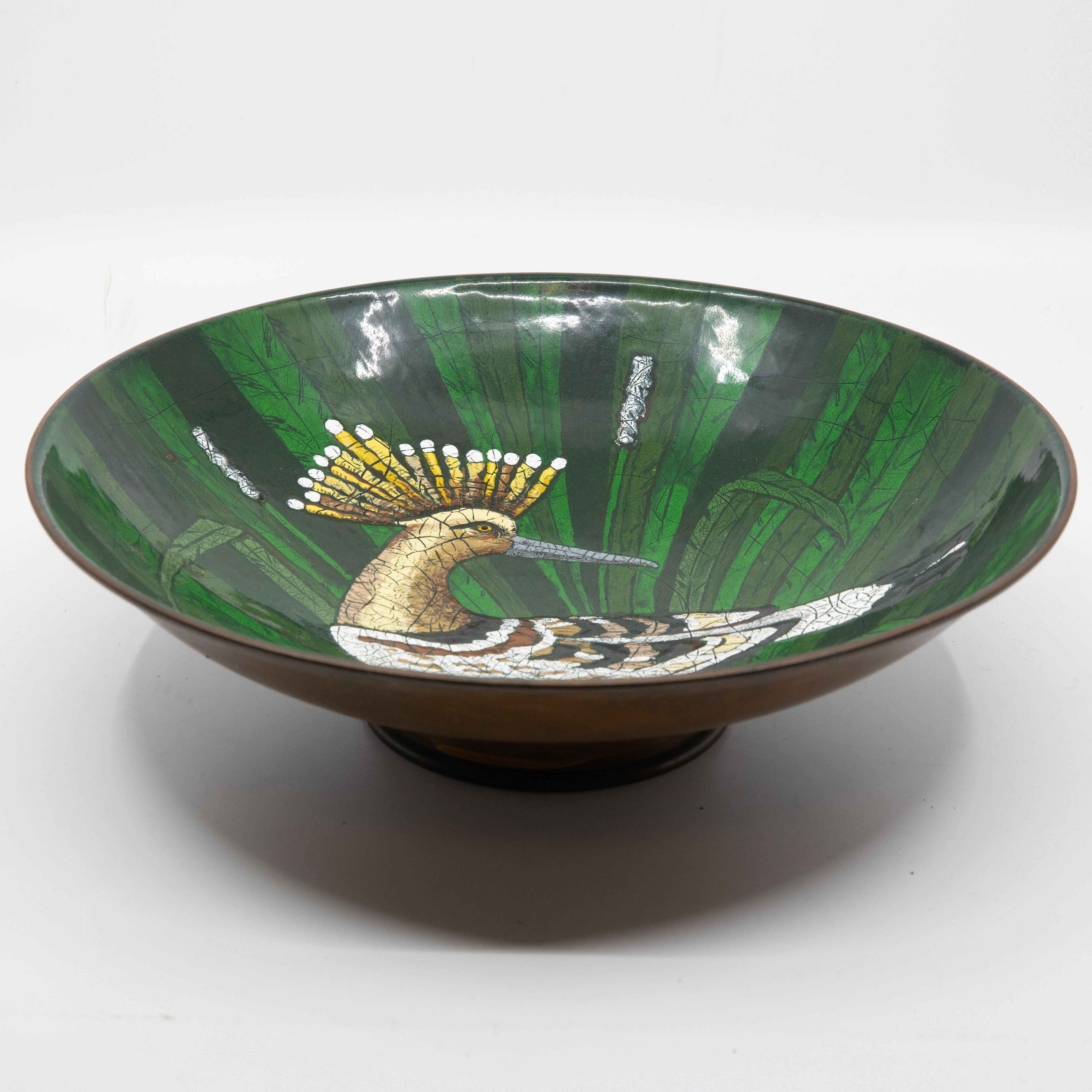 Early 20th Century Serge Nekrassoff Enamel Bowl In Good Condition In Hudson, NY