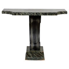 Early 20th Century Serge Roche Style Faux Marble Console