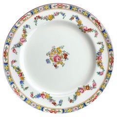 Used Early 20th Century Set 22 English Hand-Decorated Minton Fine China Salad Plates