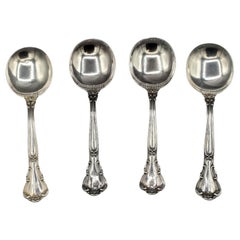 Early 20th Century Set of 4 Sterling Silver Spoons by Gorham