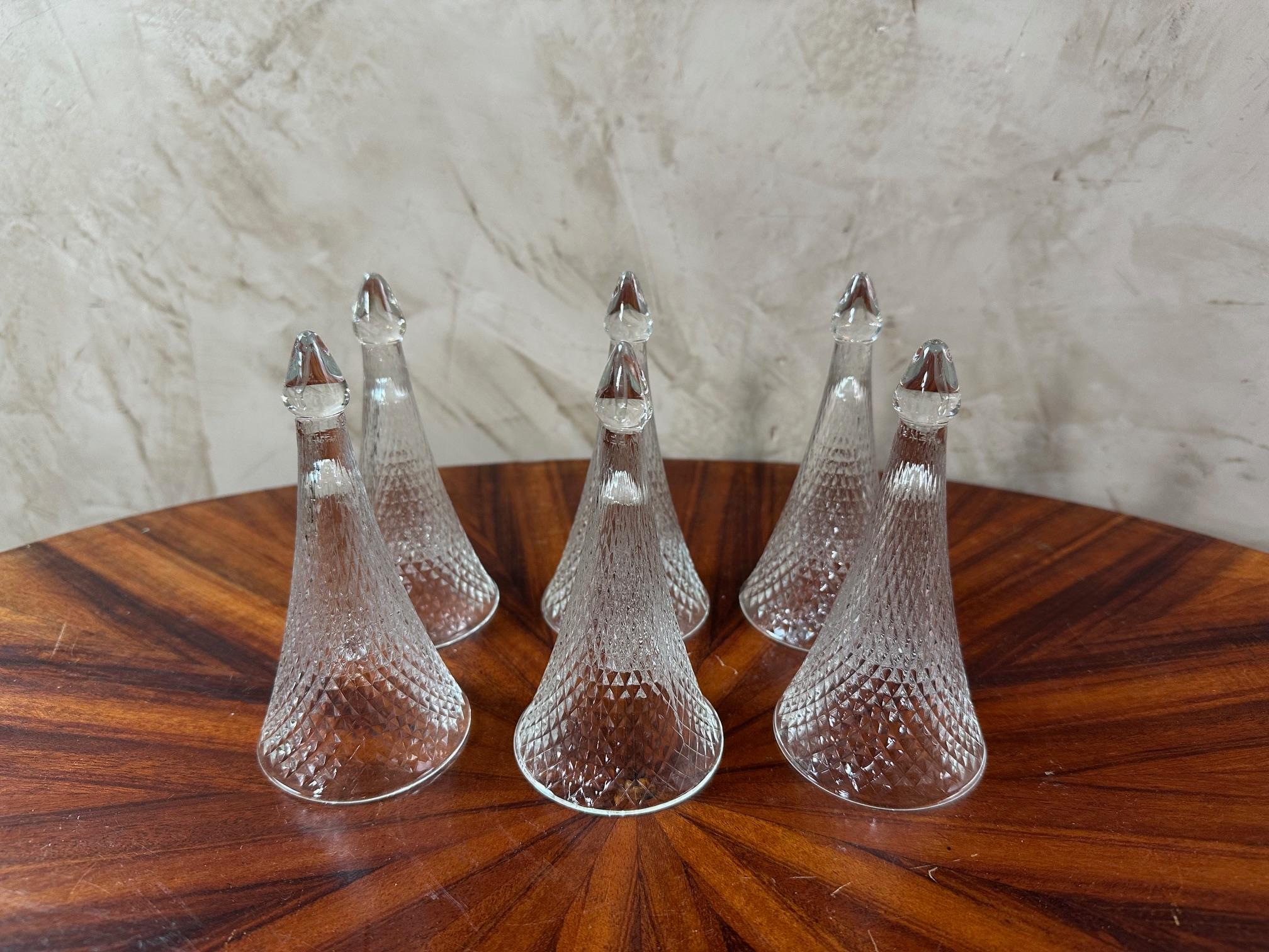 Ensemble de 6 coupes à champagne appelées 